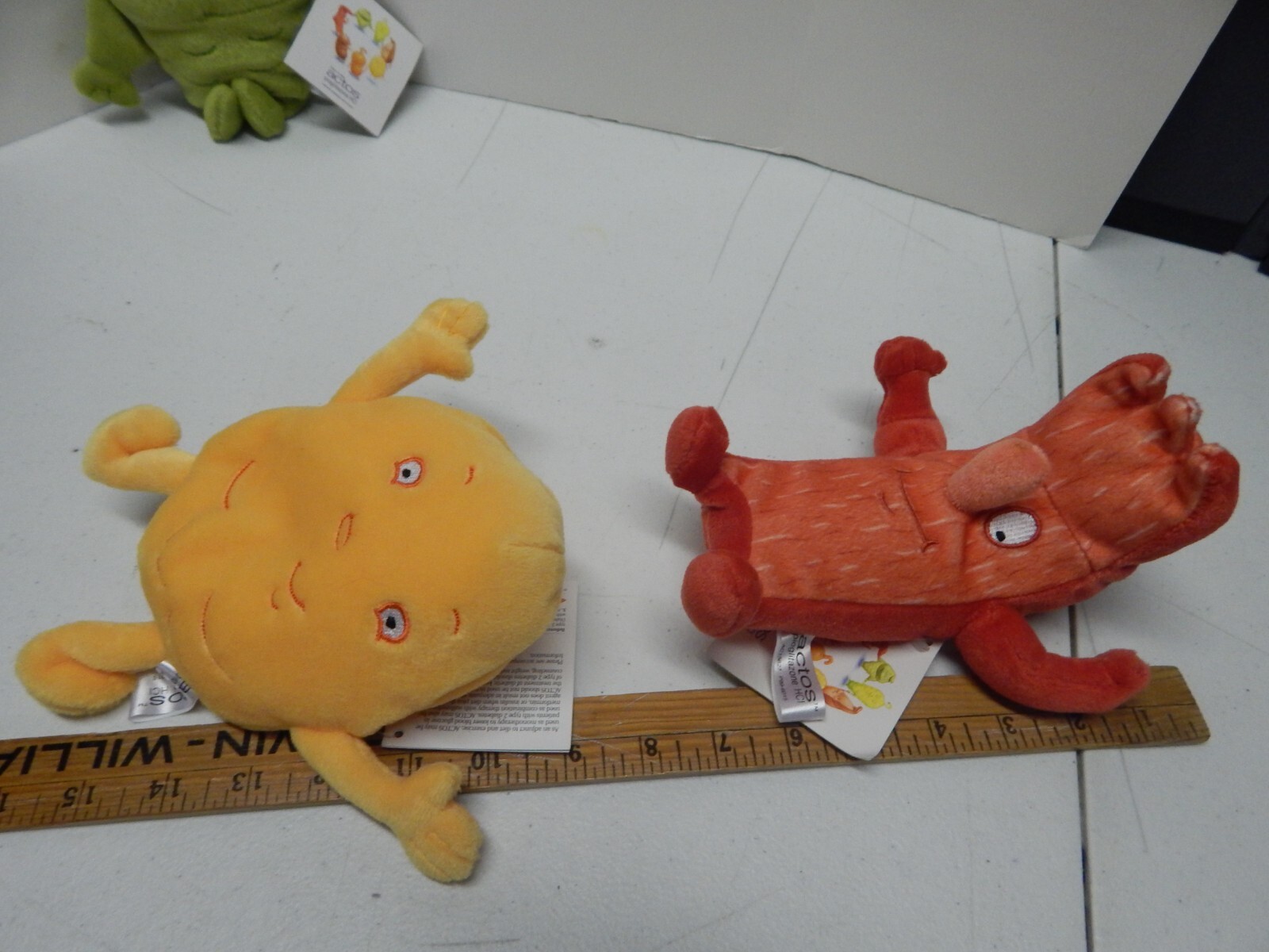 Actos Body Organs Plush Lot Stomach Pancreas Muscle Tissue Pharmaceutical Tags