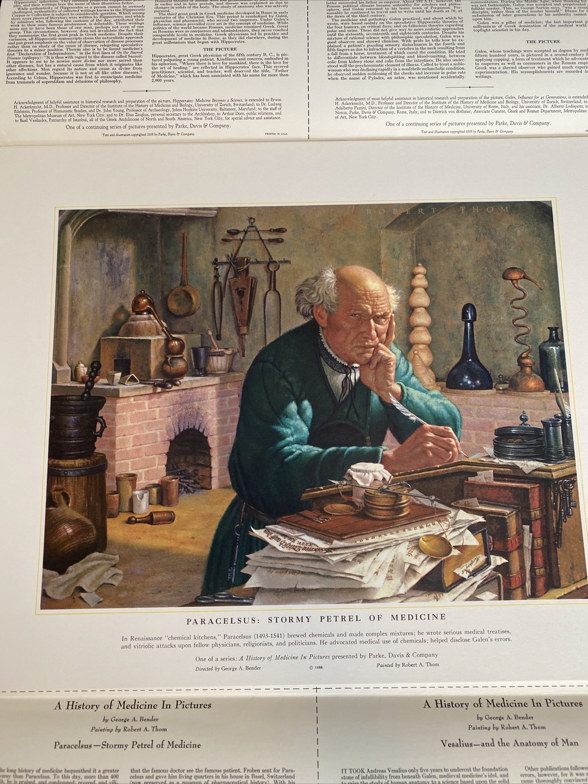 A History Of Medicine In Pictures- Series Two Set Parke Davis Robert Thom
