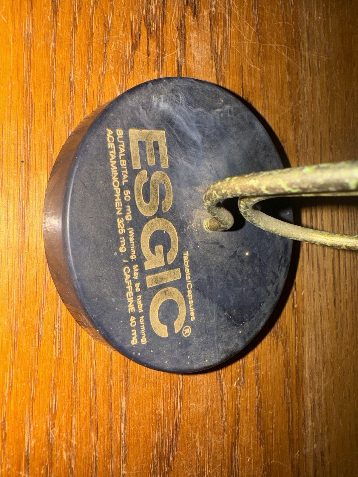 Advertising Medical ESGIC Vtg Promotional Big Paperclip Paperweight Drug Rep