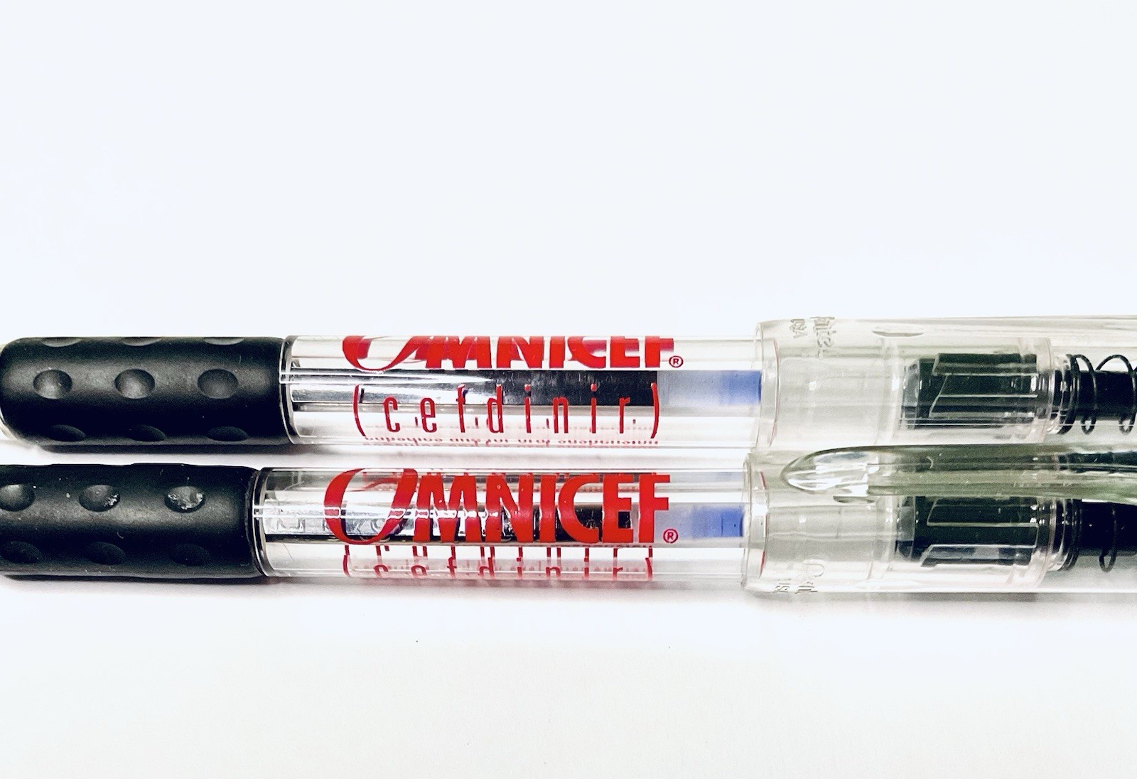 OMNICEF PHARMACEUTICAL REP PENS (2) RETRACTABLE REFILLABLE