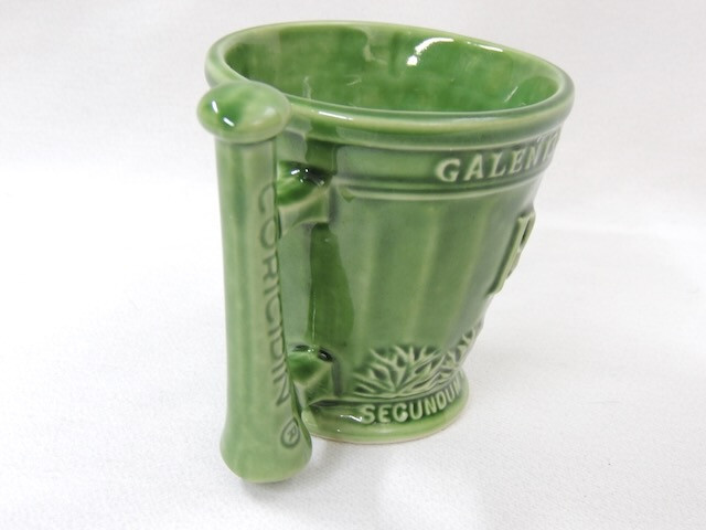 Vintage Signed McCoy Art Pottery GALEN Pharmacy Mortar & Pestle Mug for SCHERING