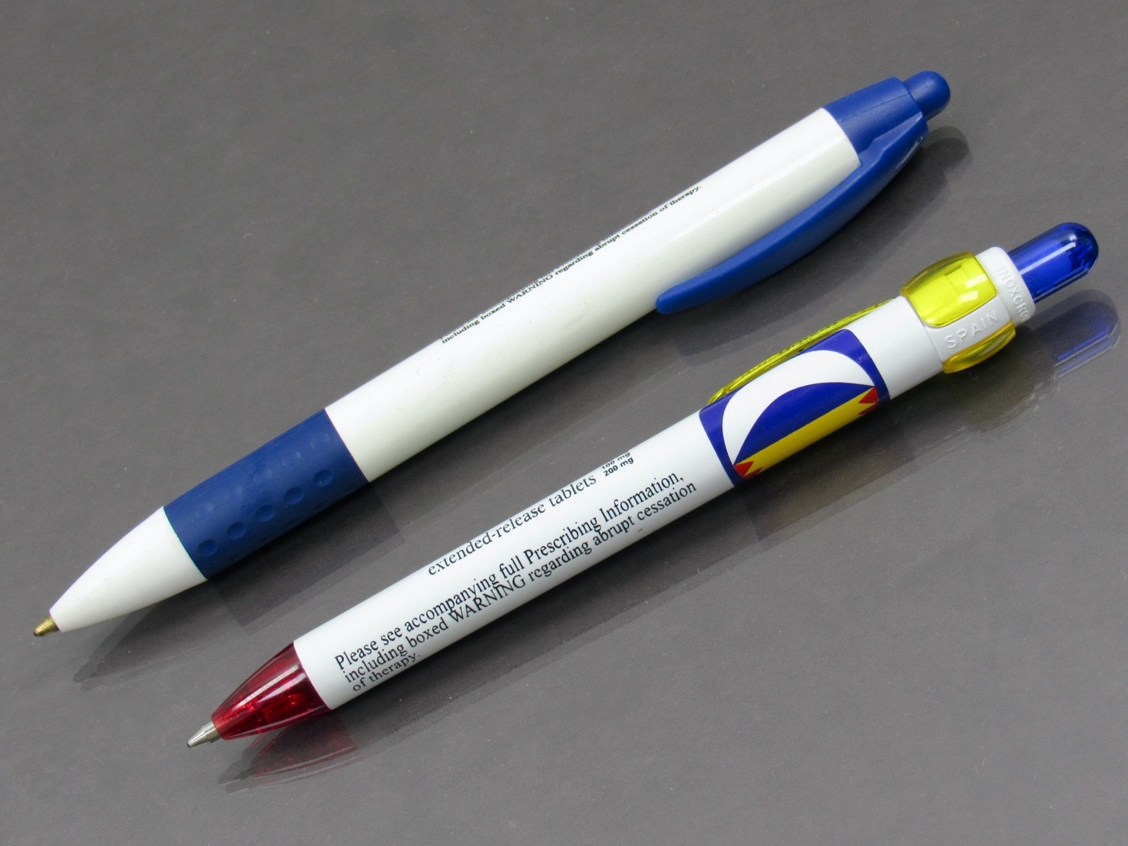 Toprol XL PENS BIC & Inoxcrom Drug Rep Pharmaceutical Promo Advertising Lot of 2