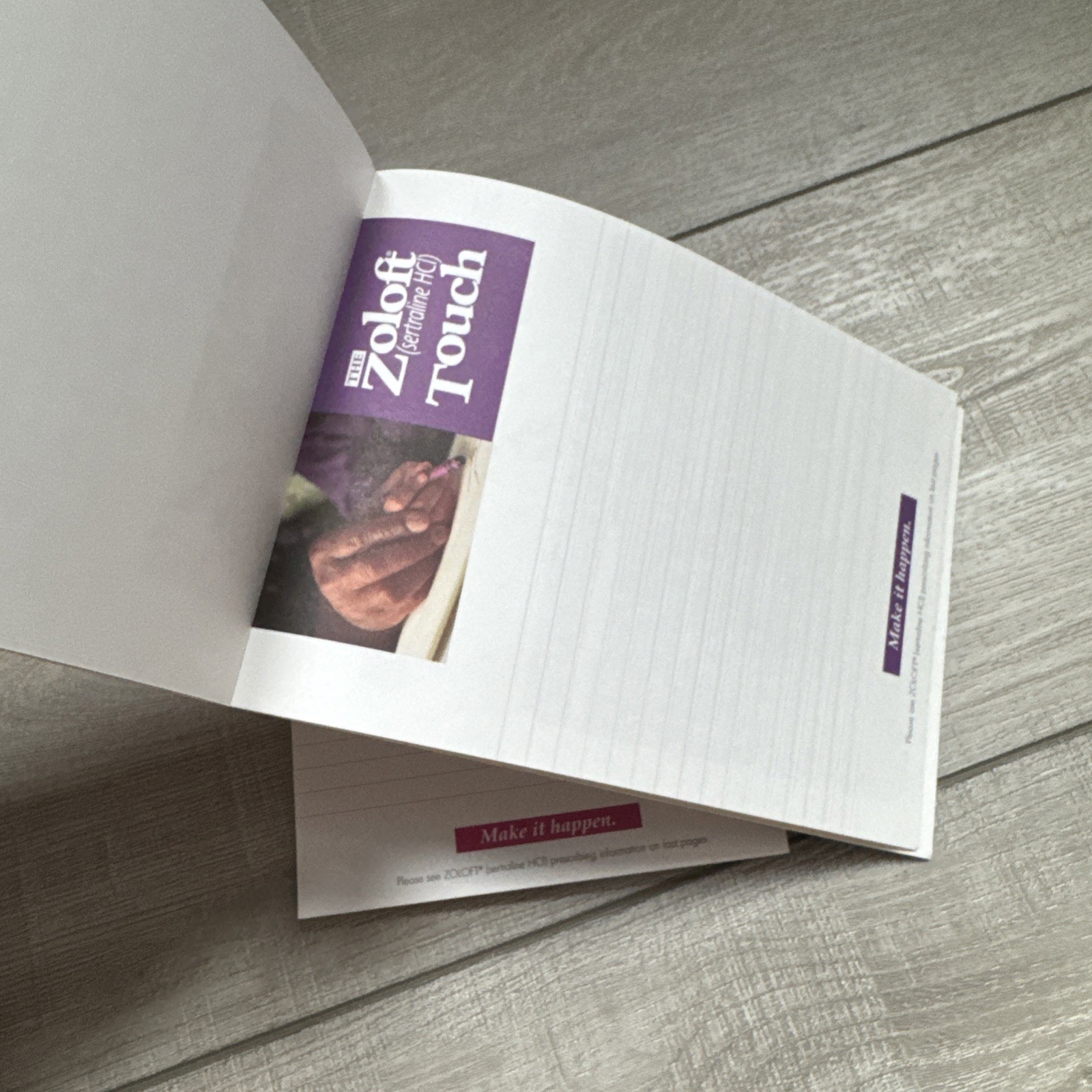 1996 Lot Of 2 Zoloft Pharmaceutical Notepads Advertising Promo drug Rep