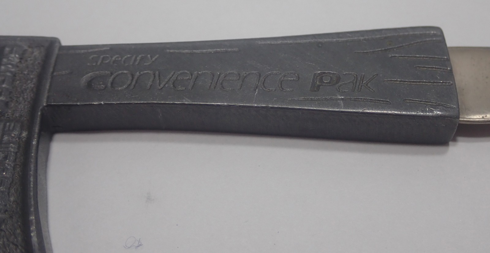 AXID AXE SHAPED HANDLE LETTER OPENER MEDICAL PROMOTIONAL ADVERTISING 7″