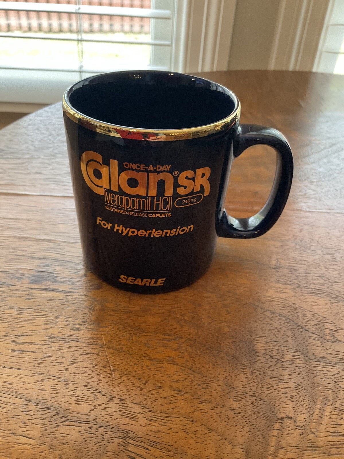 Pharmaceutical Rep Verapamil Calan SR Hypertension Mug Staffordshire England