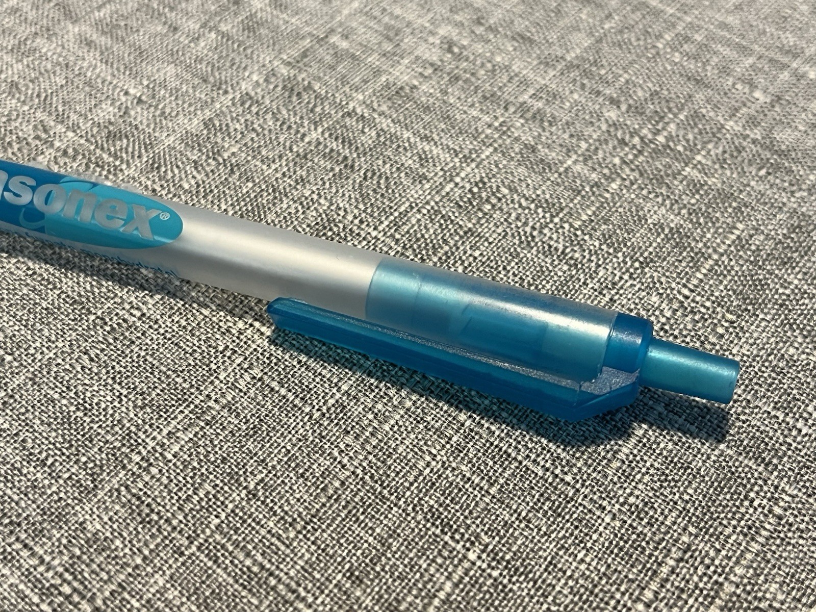 Nasonex DRUG REP pharma pen – clear barrel – teal accents – Free Shipping!