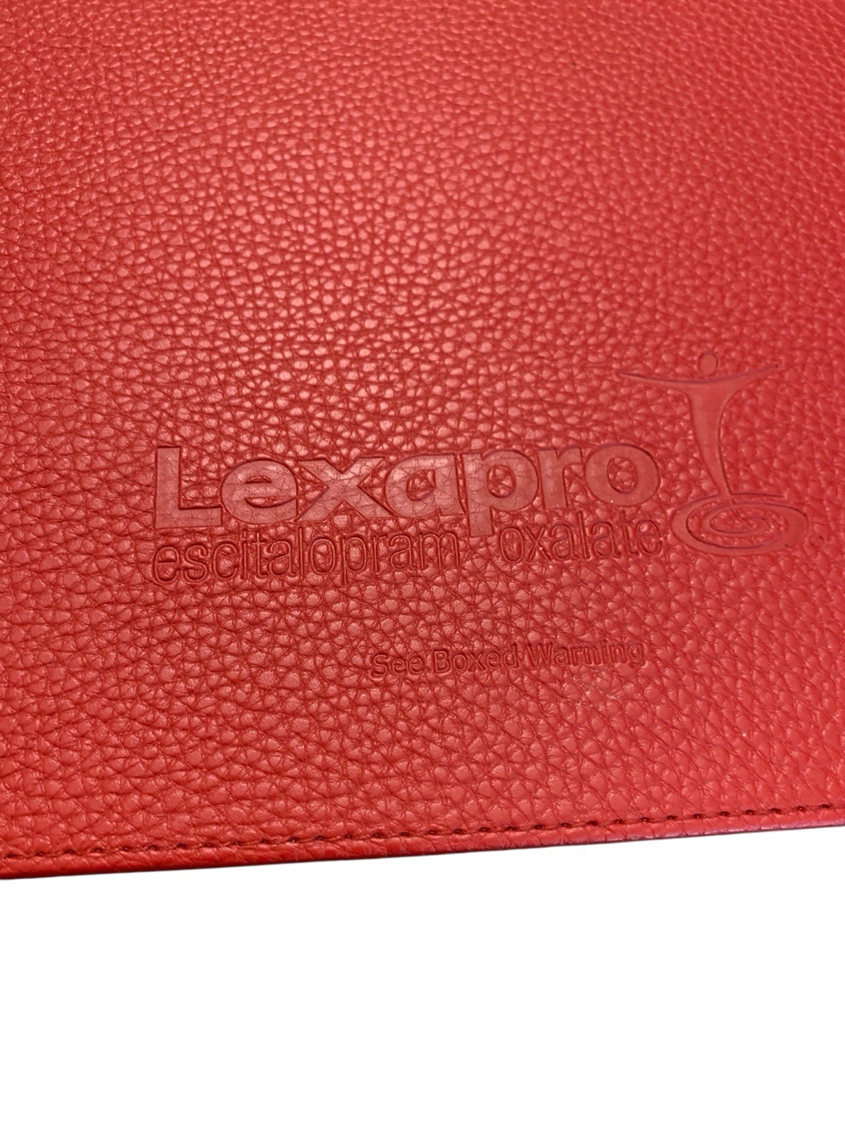 Drug Rep Advertising Lexapro Notebook Journal Red