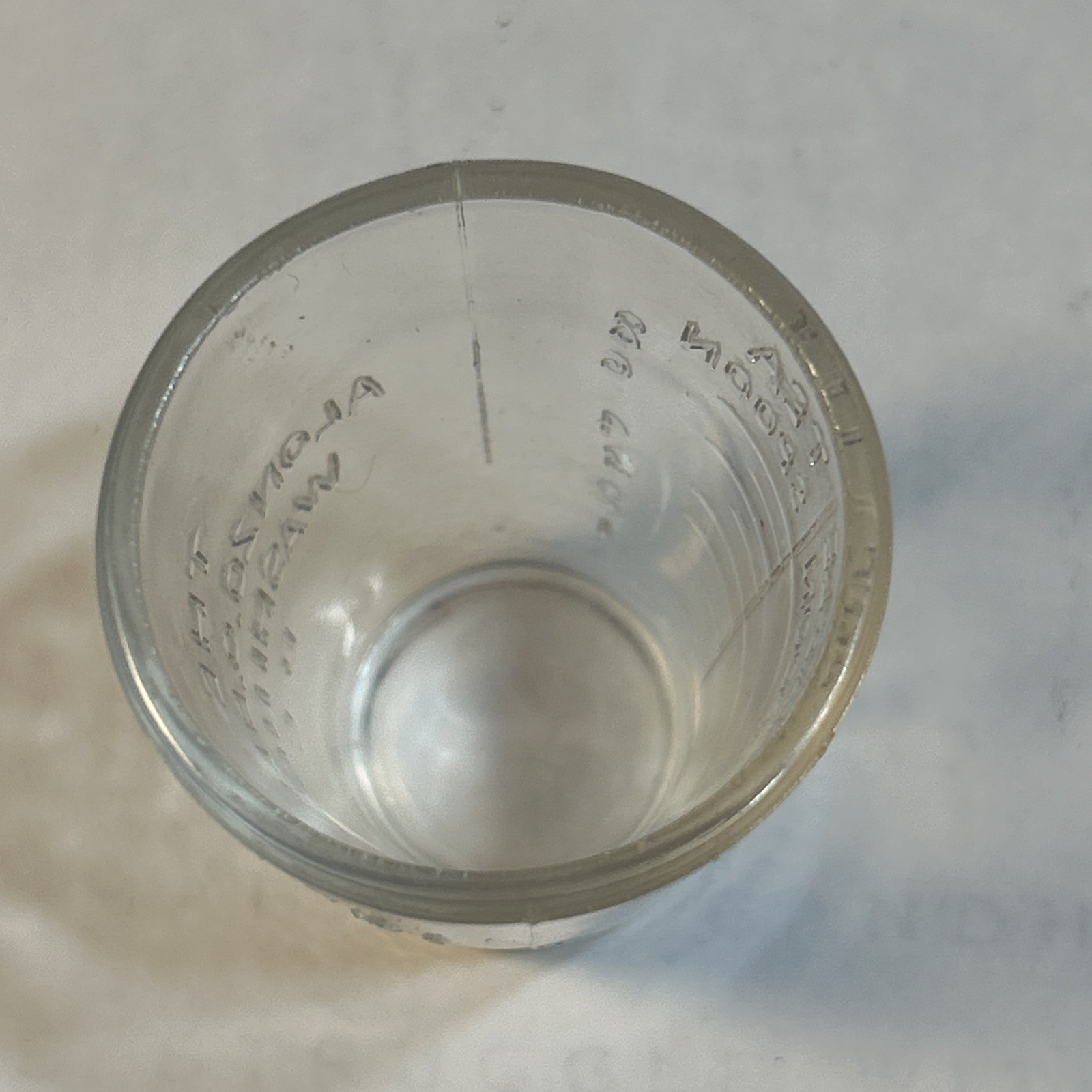 Antique Apothecary Dose Measurement Glass Our Native Herbs Alonzo O. Bliss Co