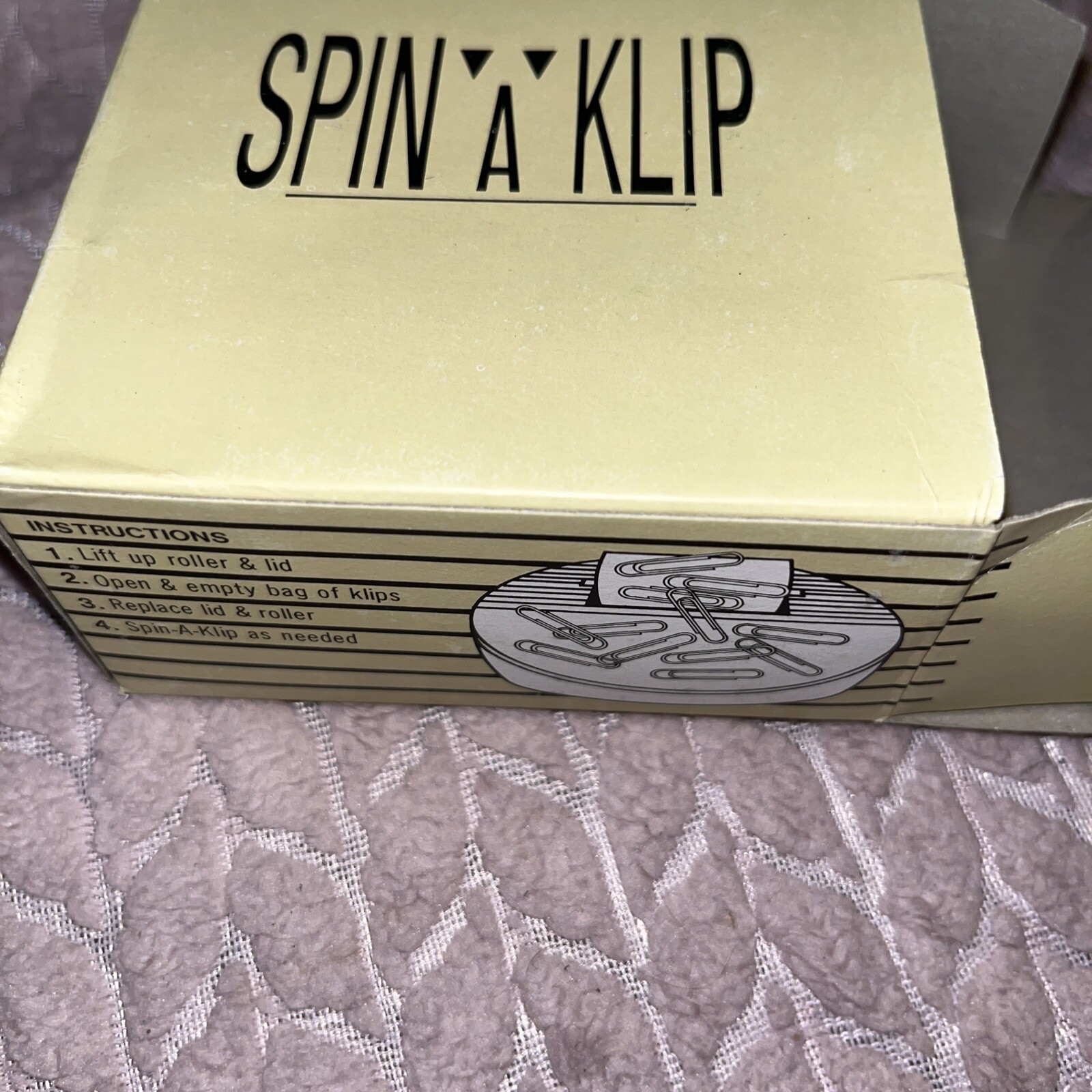 Motrin Pharmaceutical Sales Rep PROMOTIONAL PAPER CLIP DISPENSER SPIN’A’KLIP