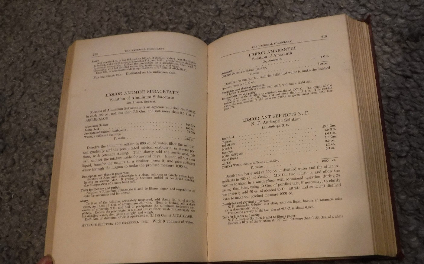 1936 THE NATIONAL FORMULARY 6th EDITION AMERICAN PHARMACY MEDICINE