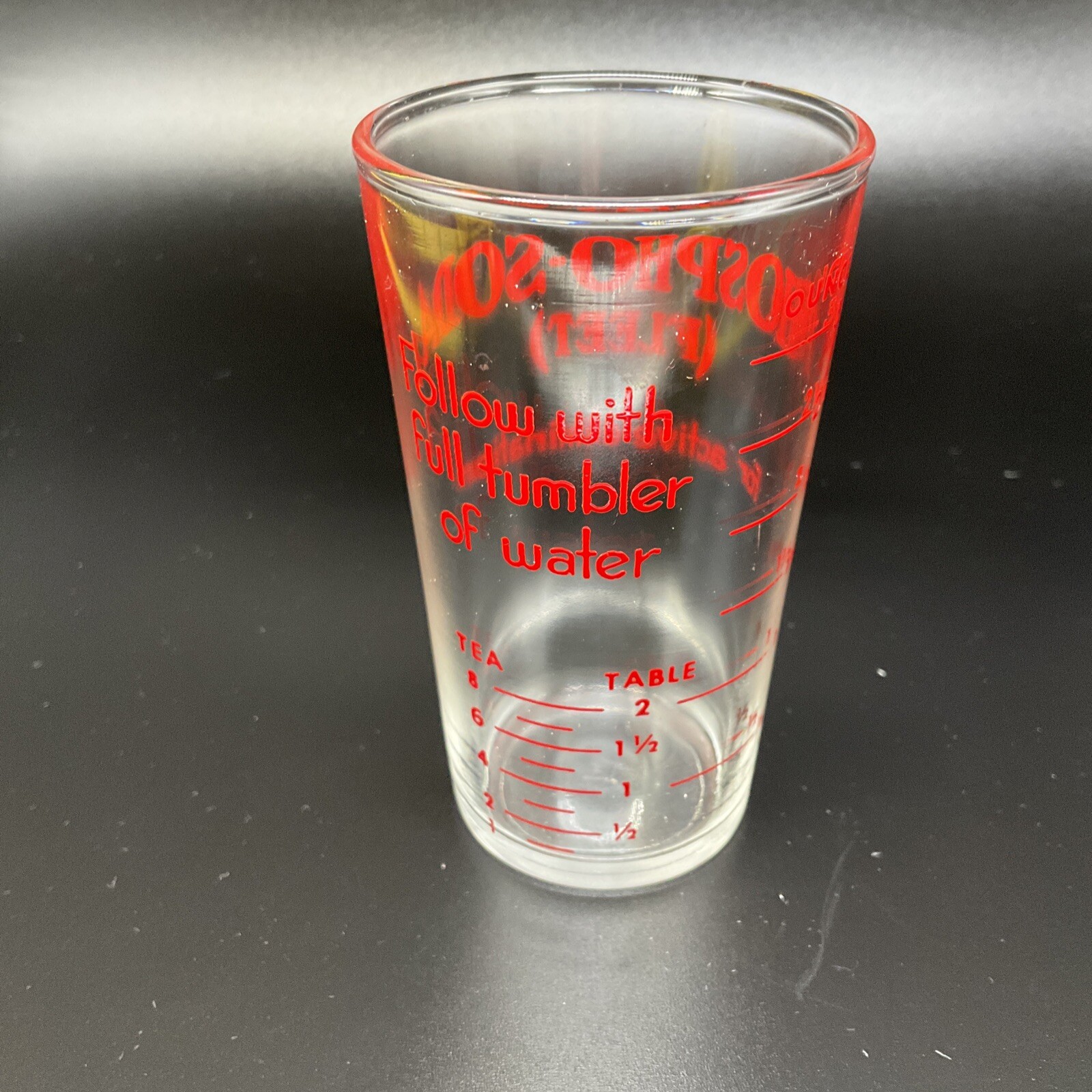 Vintage Hazel Atlas Fleet Laxative Phospho-Soda 3 Oz Glass Medical Advertising