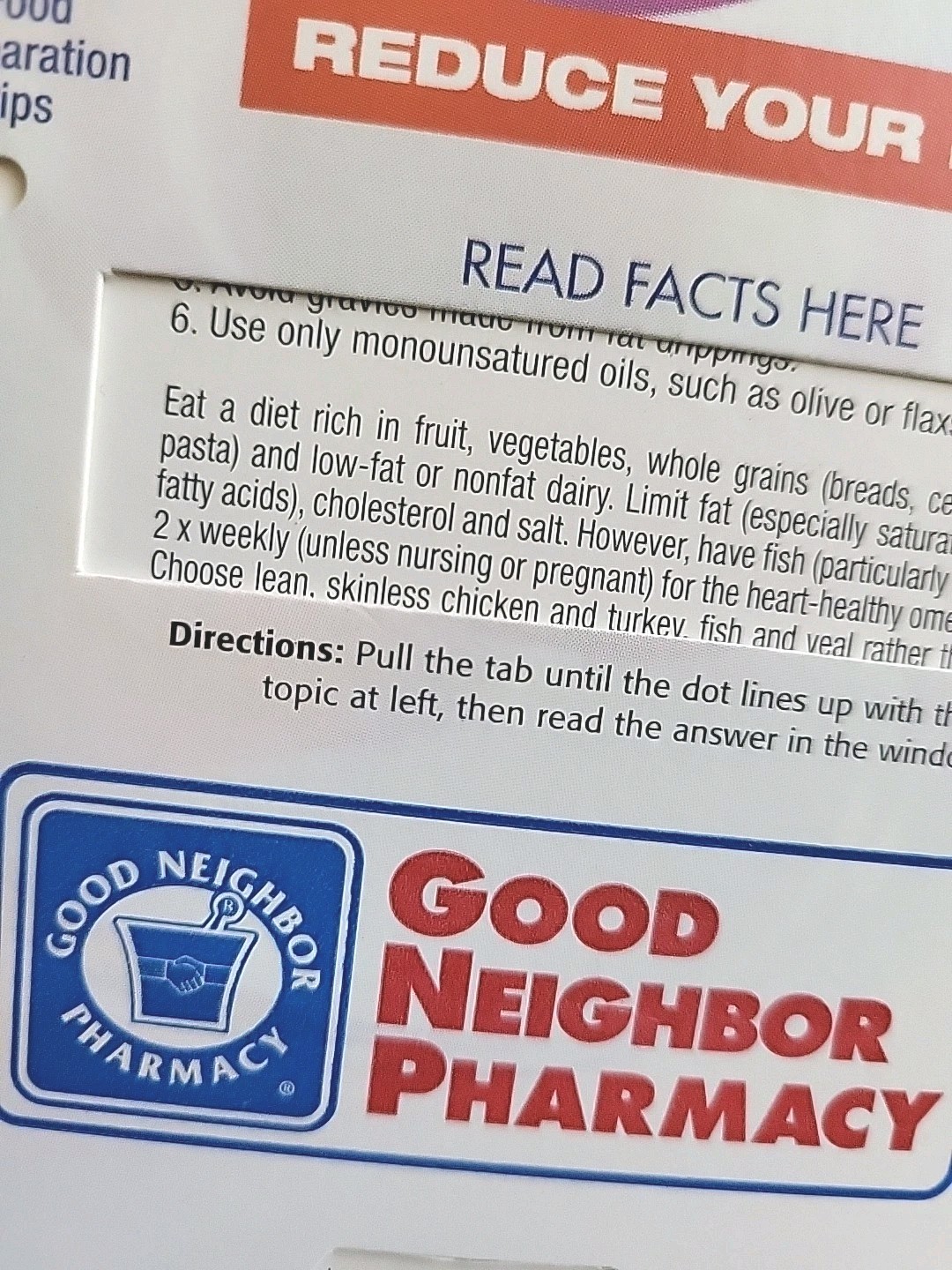 Vintage Good Neighbor Pharmacy Brochure Pocket Slide Info Ephemera Healthcare