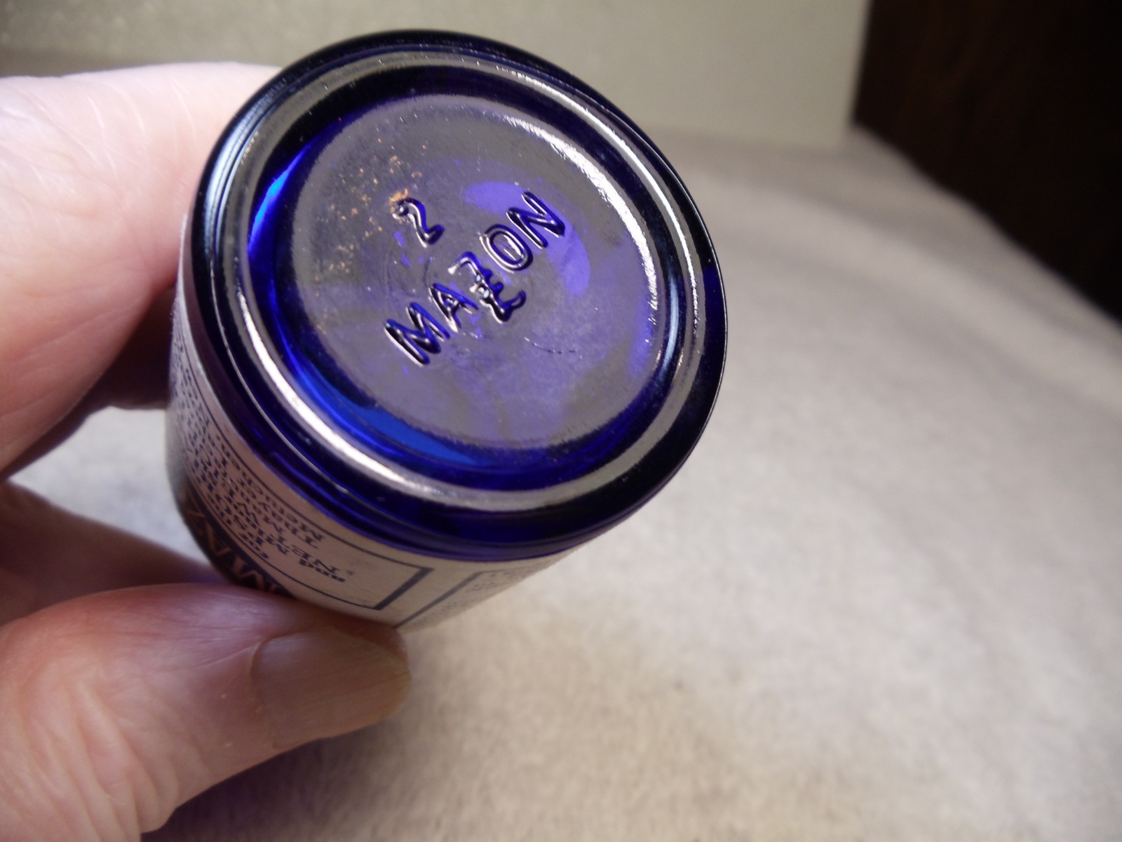 Vintage MAZON Blue Glass Psoriasis Ointment Jar – Thayer Laboratories (USA)