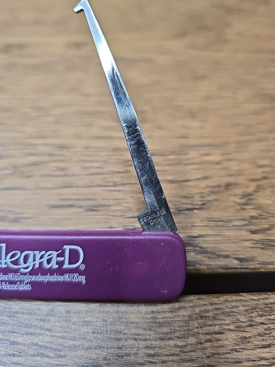 Allegra Fexofenadine HCI Letter Opener Mail Vtg Advertising Drug Pharmaceutical
