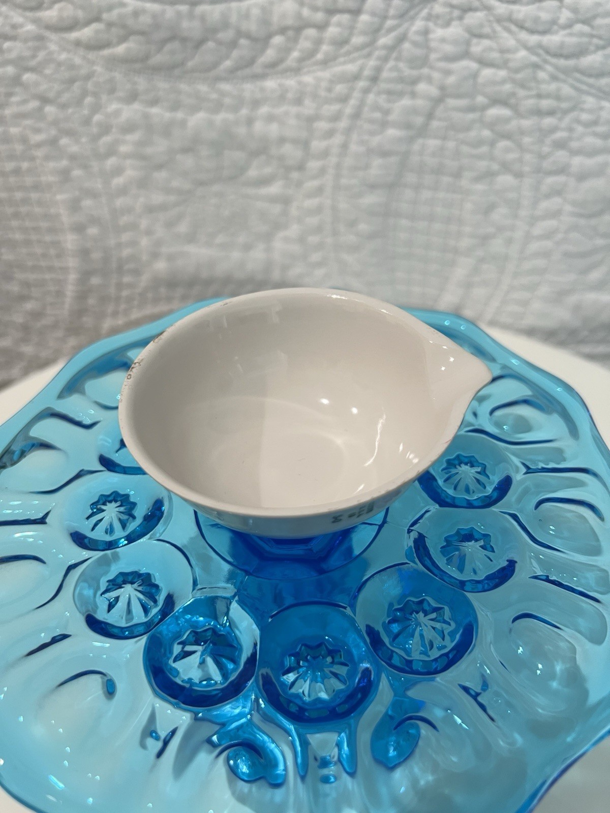 Vintage Coors USA Apothecary Porcelain Evaporating Lab Dish Spout Bowl 03 3 Inch