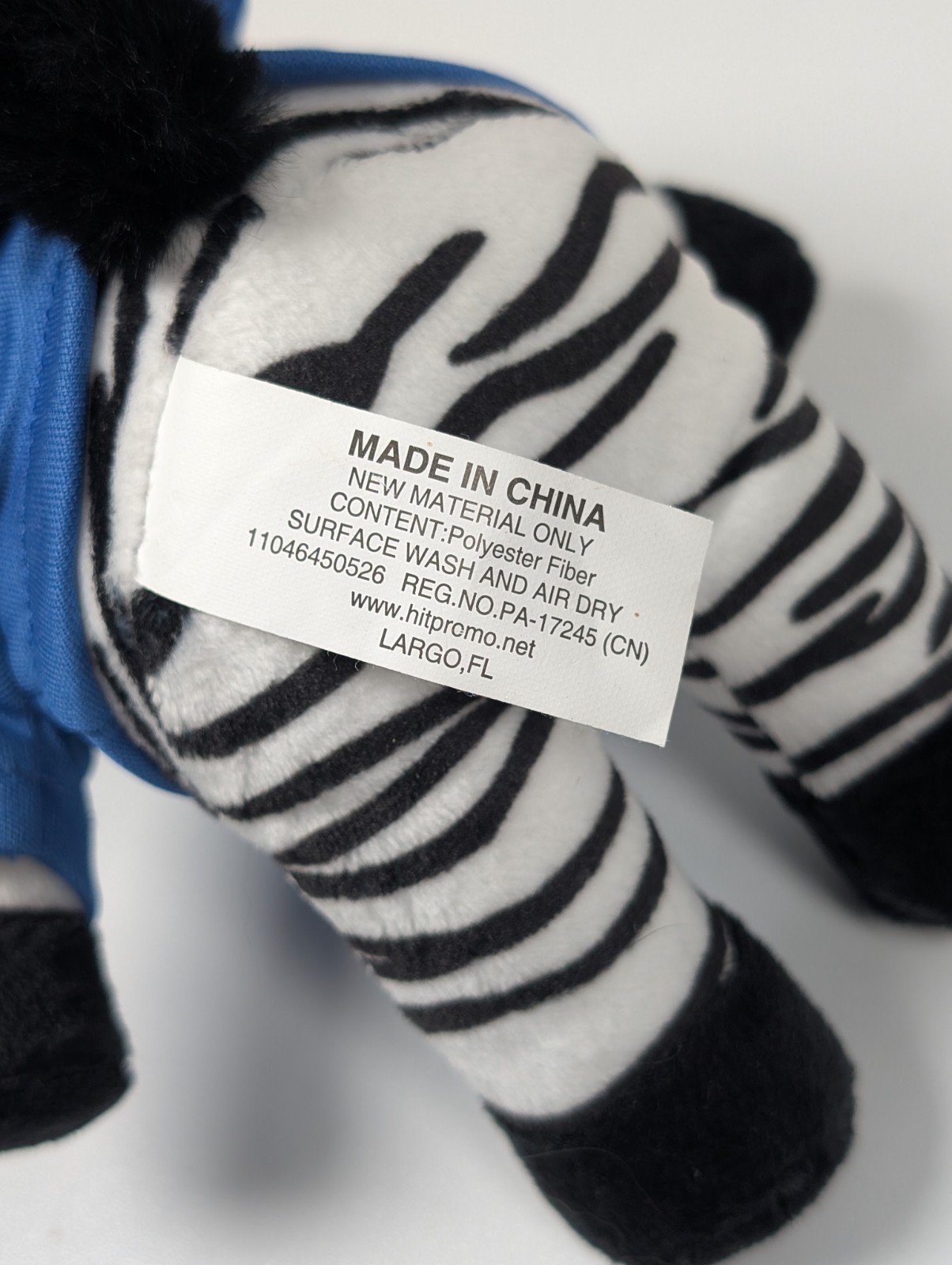 Vtg Pharma Promo Zebra Plush Advertising Drug Rep Alexion AstraZeneca RARE