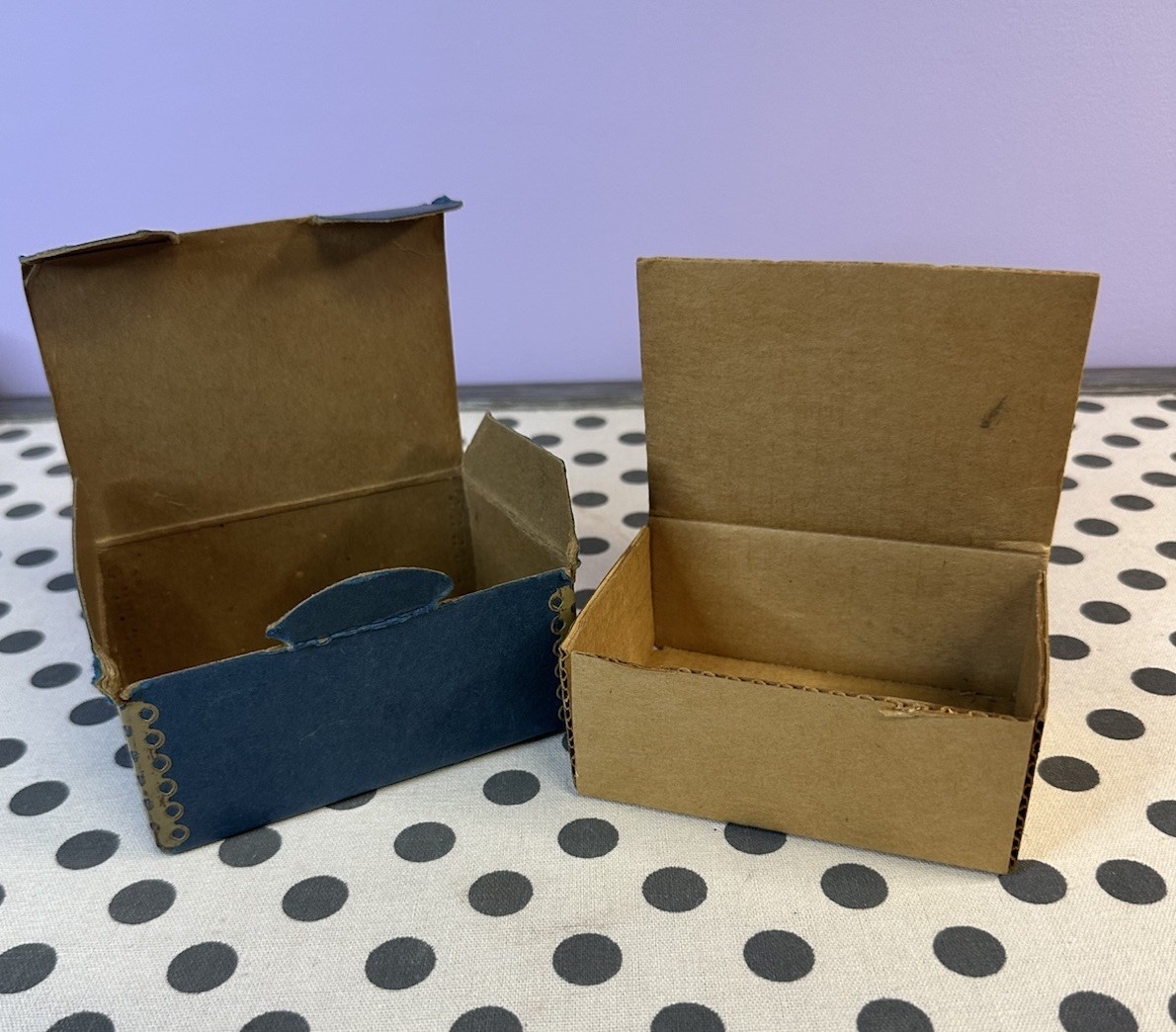 Vintage Pharmaceutical Cardboard Box W/Metal Corners Empty Abbott Labs Medicine
