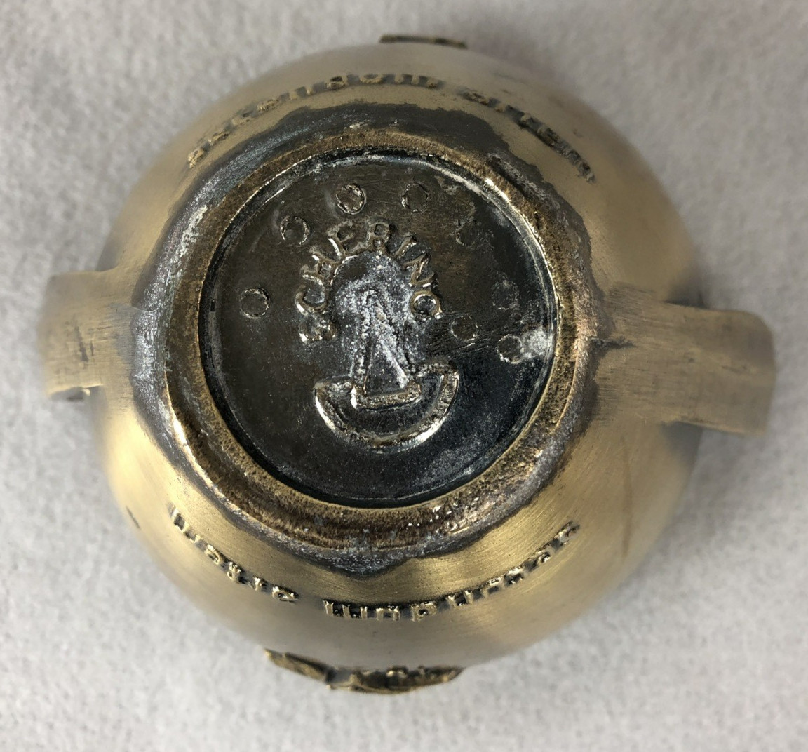 Rx Pharmacy Class 1973 Secundum Artem Brass Mortar and Pestle Schering HEAVY