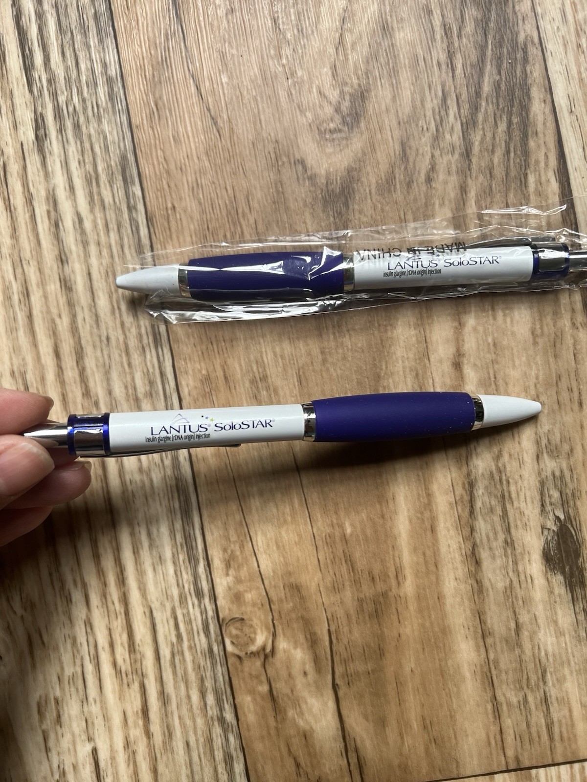Drug Rep LANTUS SOLOSTAR Collectible Metal Pen Lot Of 3 RARE