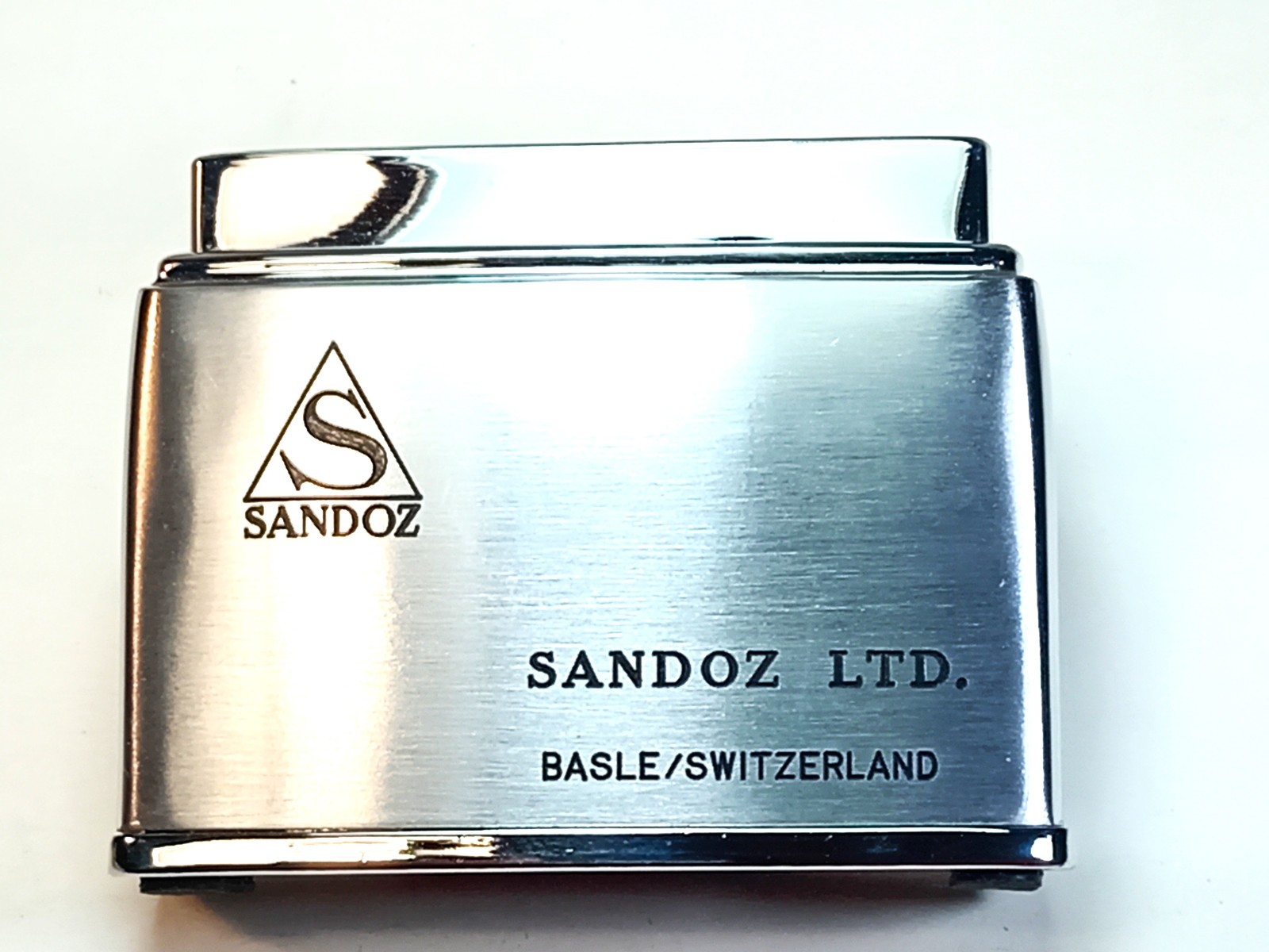 Vintage SANDOZ LIGHTER LARGE, LSD pharmacy Switzerland extra rare