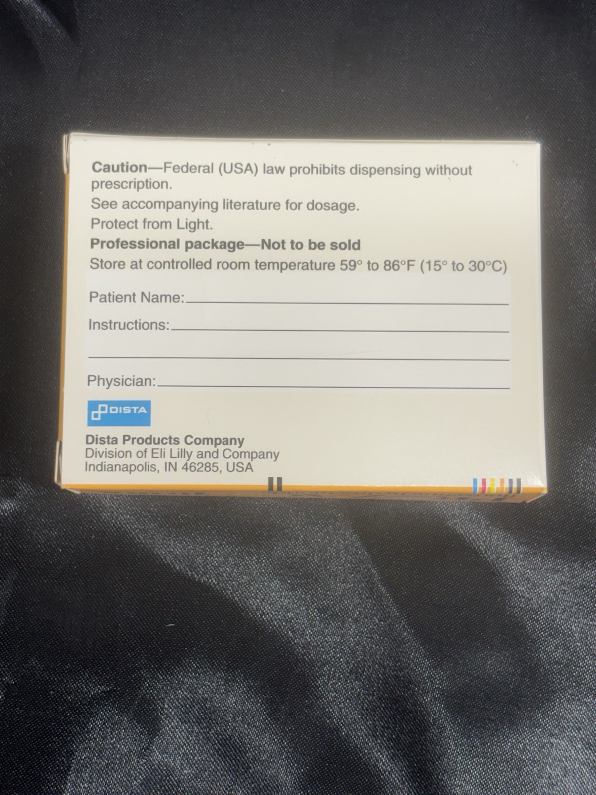Prozac Pharmaceutical Advertising EMPTY Box Drug Rep Promo Vintage