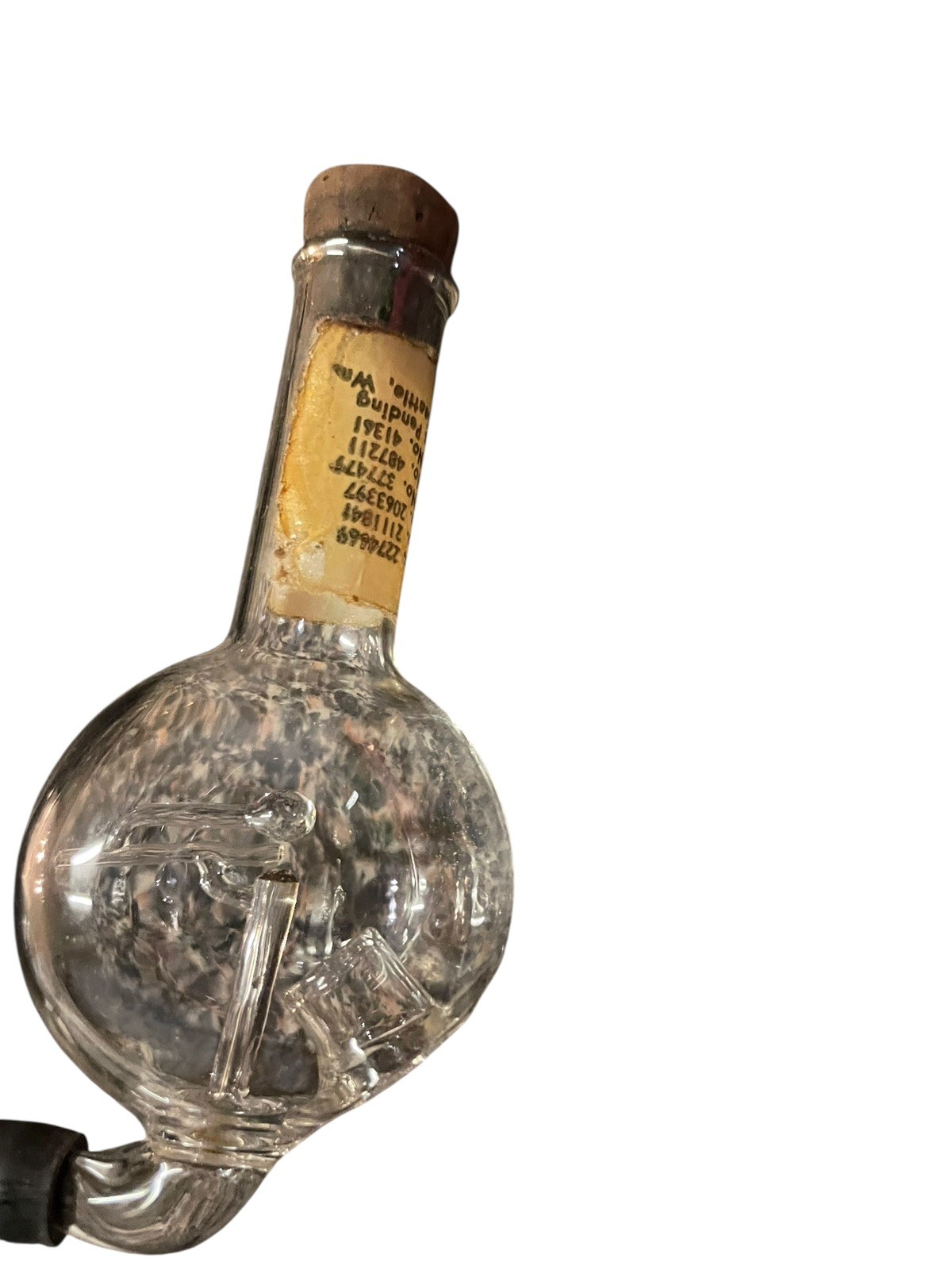 Antique Glass Medical Inhaler w Bulb Patented Seattle WA