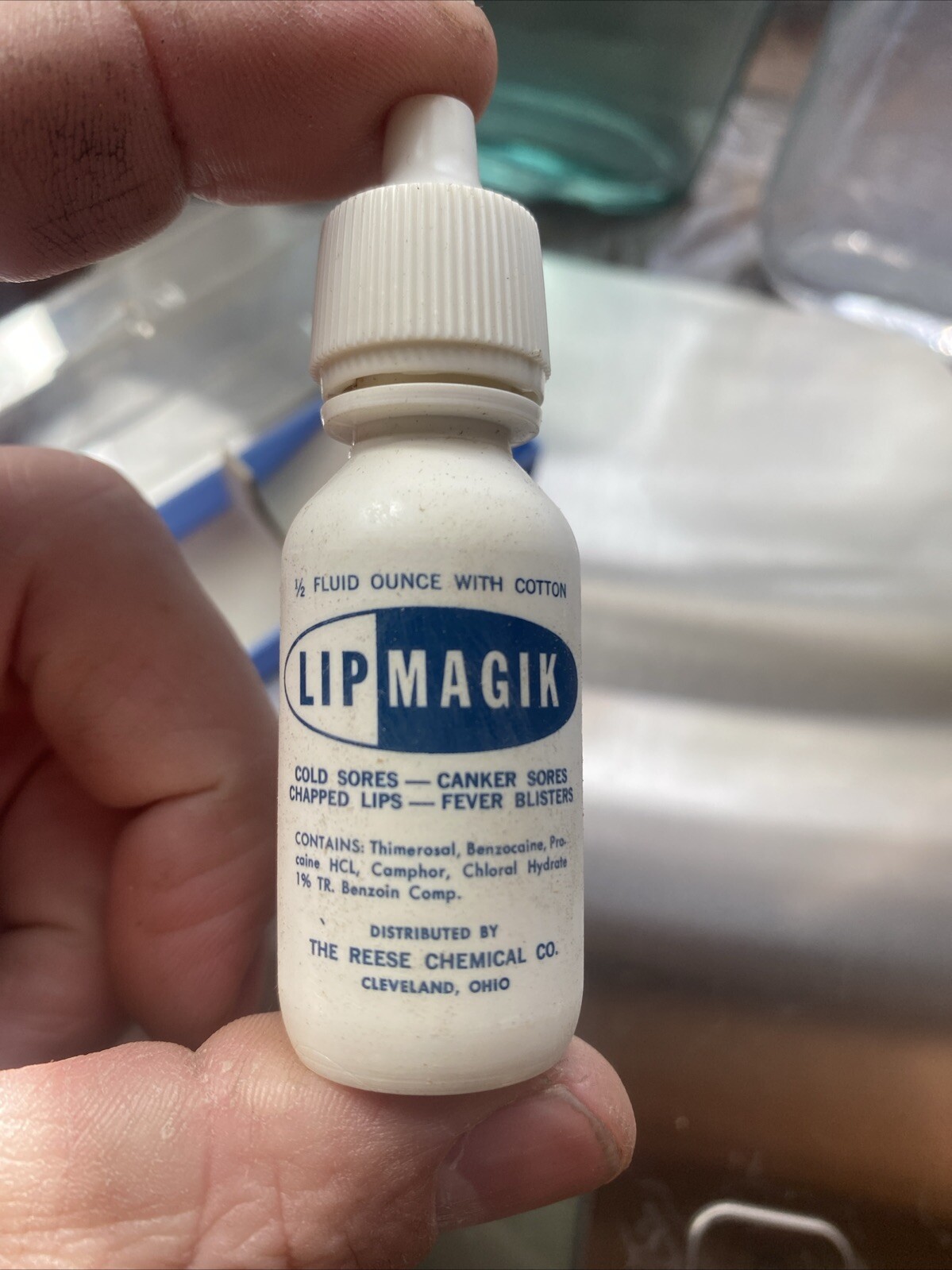 Vintage Bottle Of LIP MAGIK. Full*Unopened Bottle In Original Cont. W/cotton.