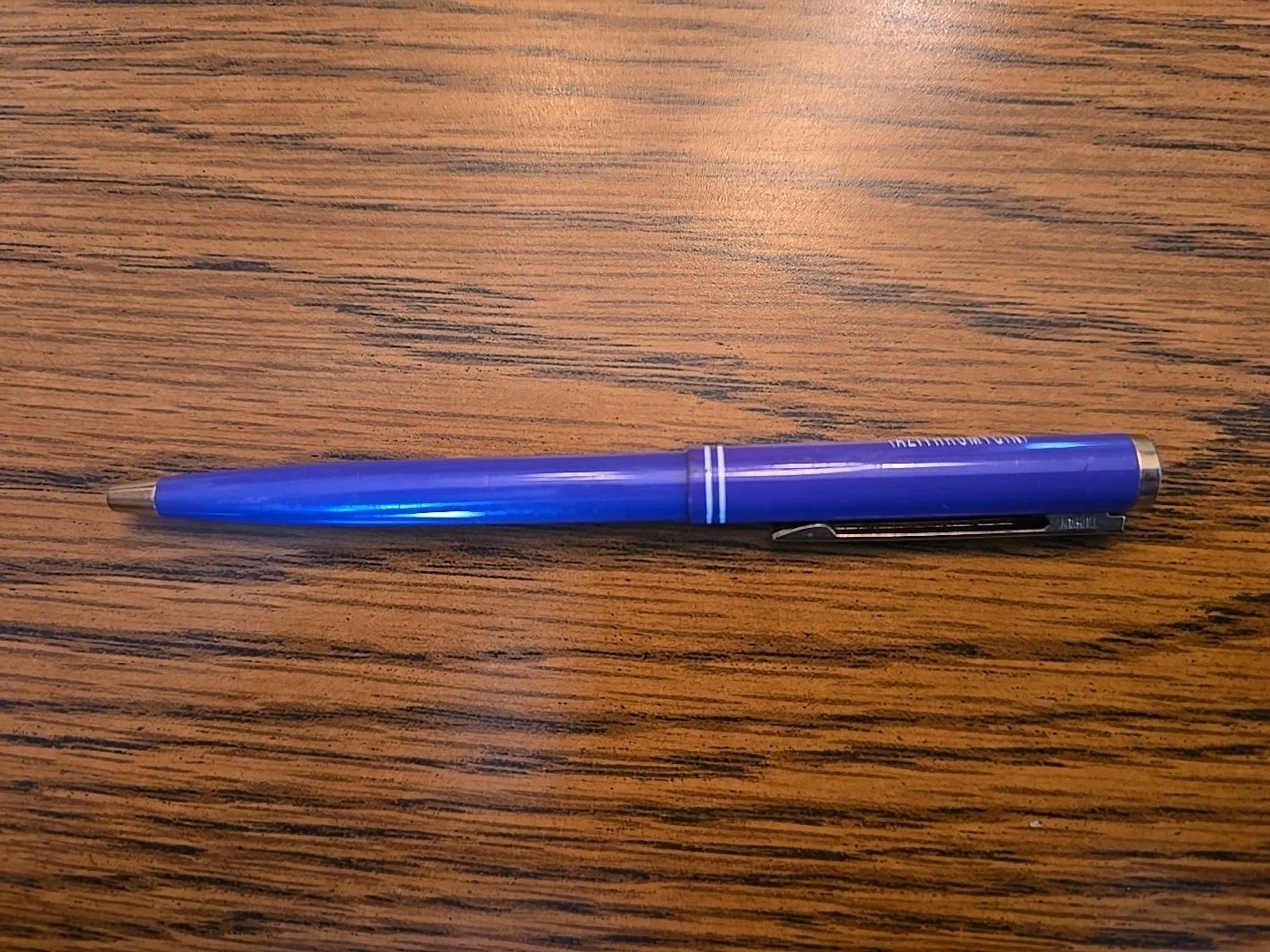 Vintage Zithro Slim Metal Purple Pen Pharmaceutical Medical Rep Promo Writes