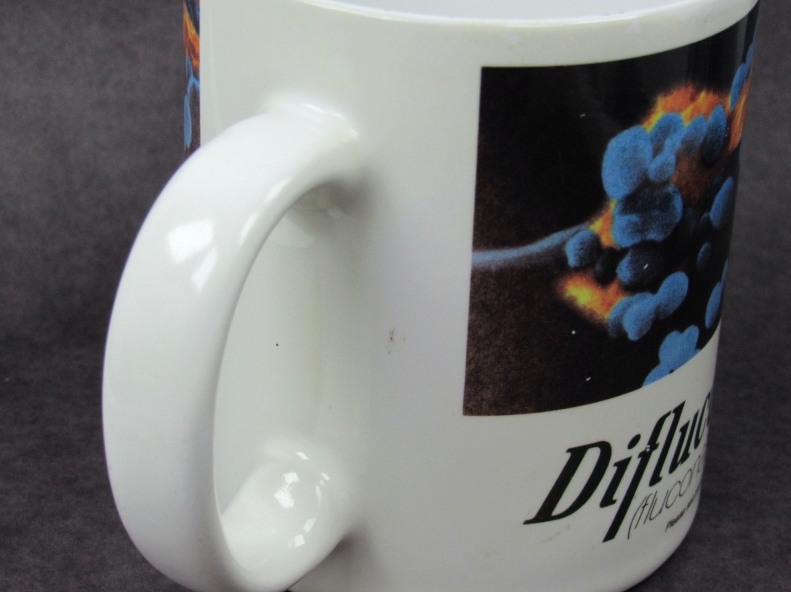 Diflucan Mug Drug Rep Pharmaceutical Promo Advertising Colorful Fungus Design
