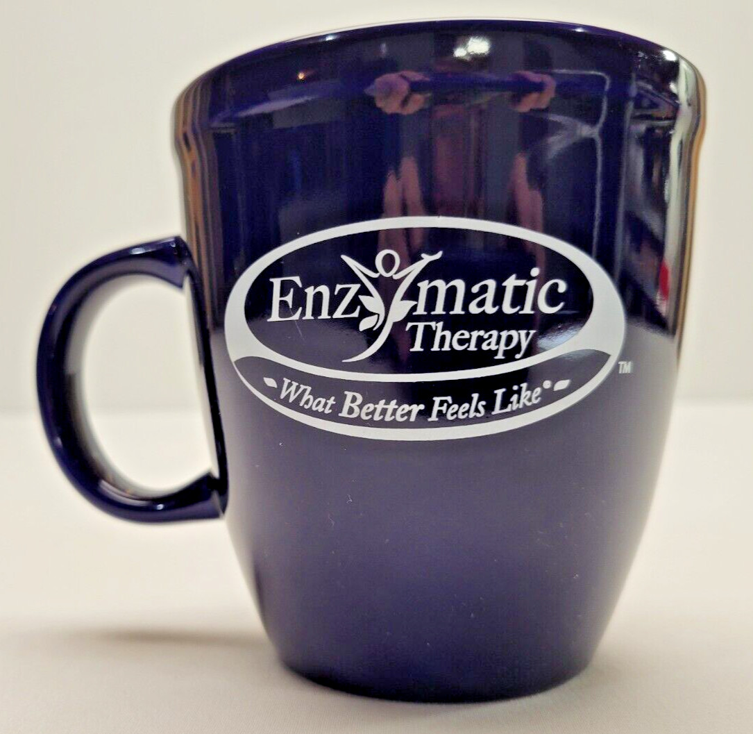 Enzymatic Therapy Mug Dark Blue Pharmacy Drug Rep Promotion 16 oz.