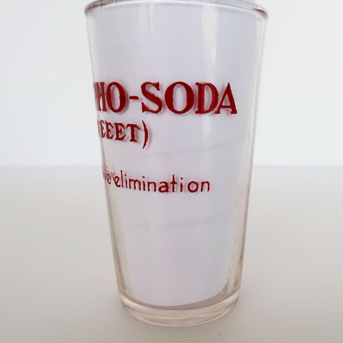 Vintage Fleet Phospho Soda Graduated 3oz Measuring Glass Tumbler