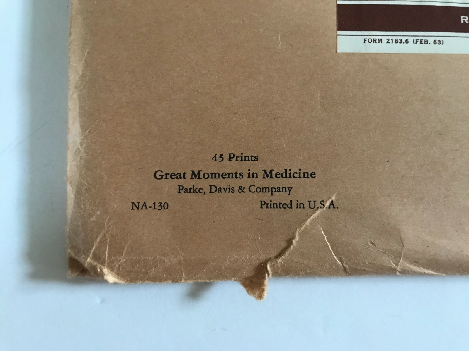 Vintage perfect PARKE-DAVIS “GREAT MOMENTS In MEDICINE” 45 PRINTS complete set