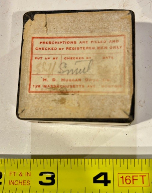 Vintage 1924 H.D. Huggan Drug Co. Apothecary Box – Boston, MA – Medical Ephemera