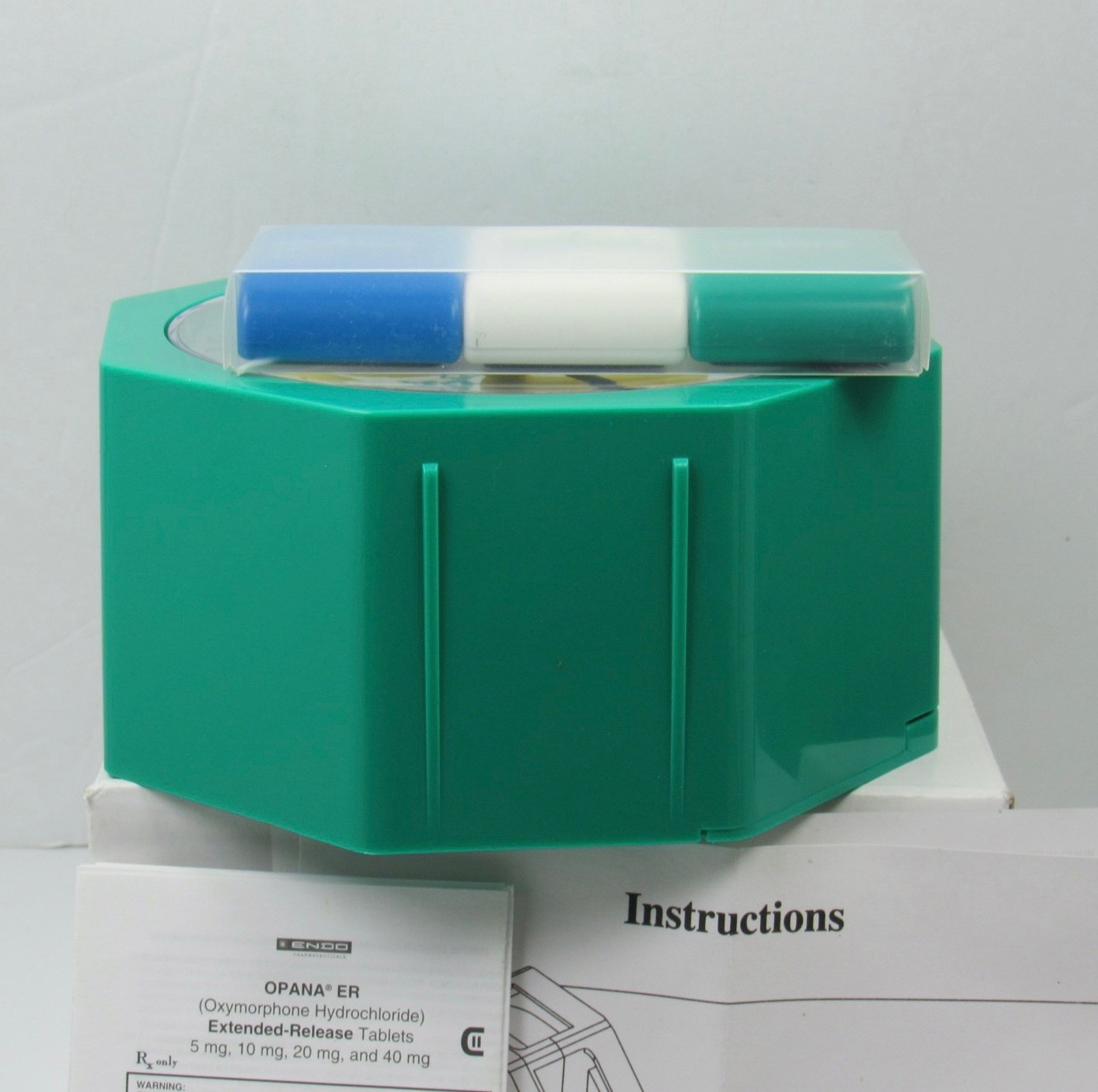 OPANA Oxymorphone CLOCK Pen Holder + Magnet Set Drug Rep Pharmaceutical Narcotic