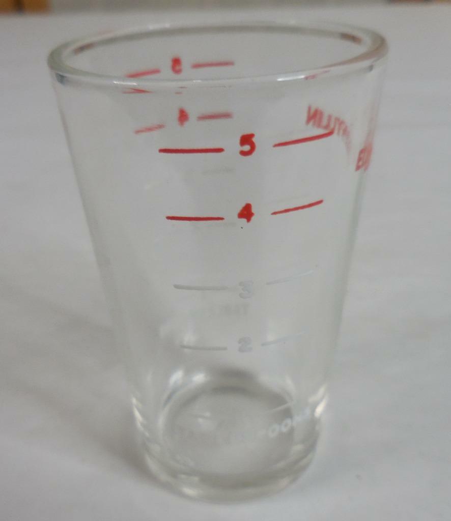 Elixophyllin Asthma Medication Dosing Shot Glass Measuring Cup 5 Tablespoons