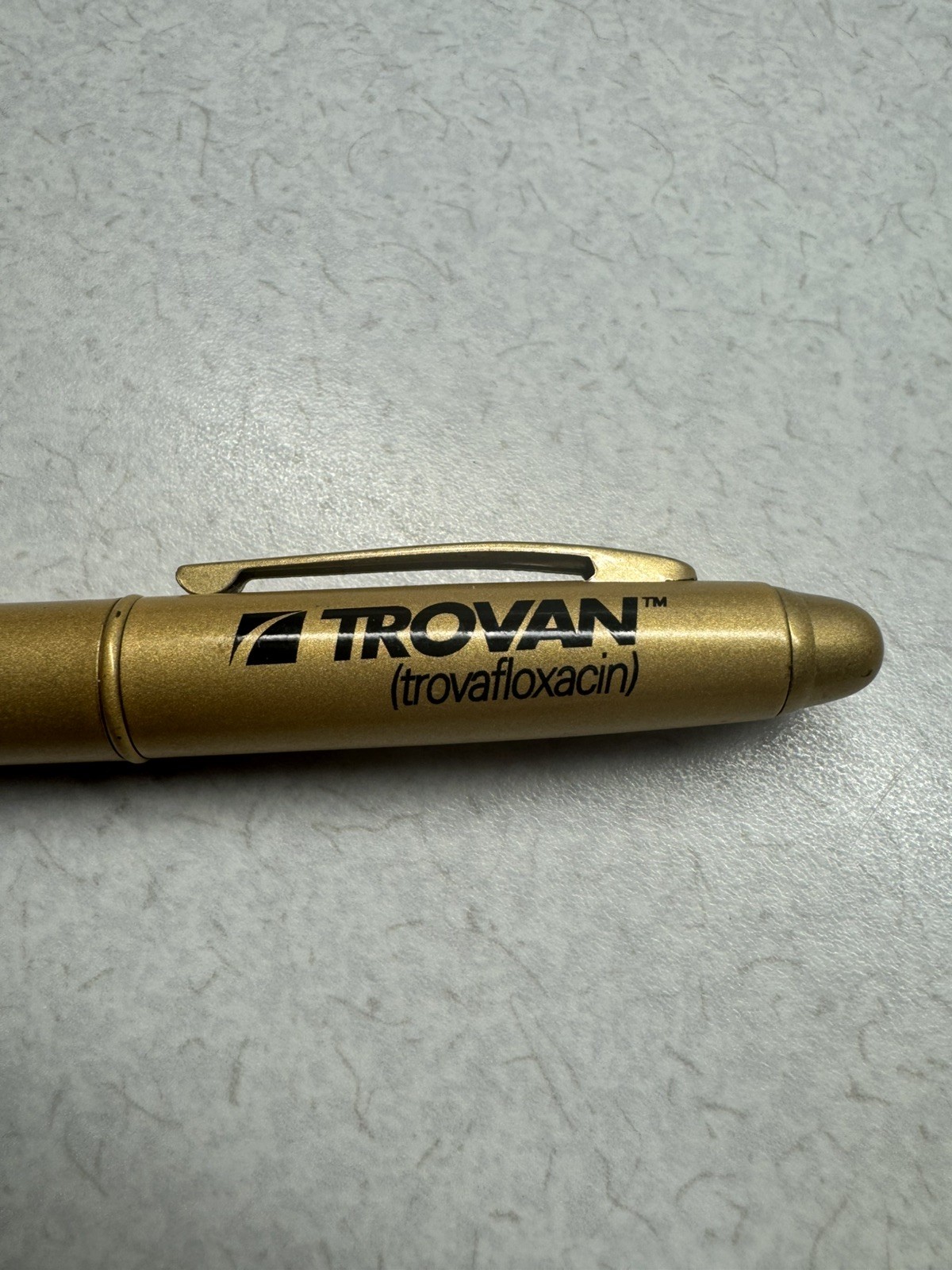TROVA Trovafloxacin PEN Metal-Refillable Ball Point-Pharmaceutical Promo HTF!! 2
