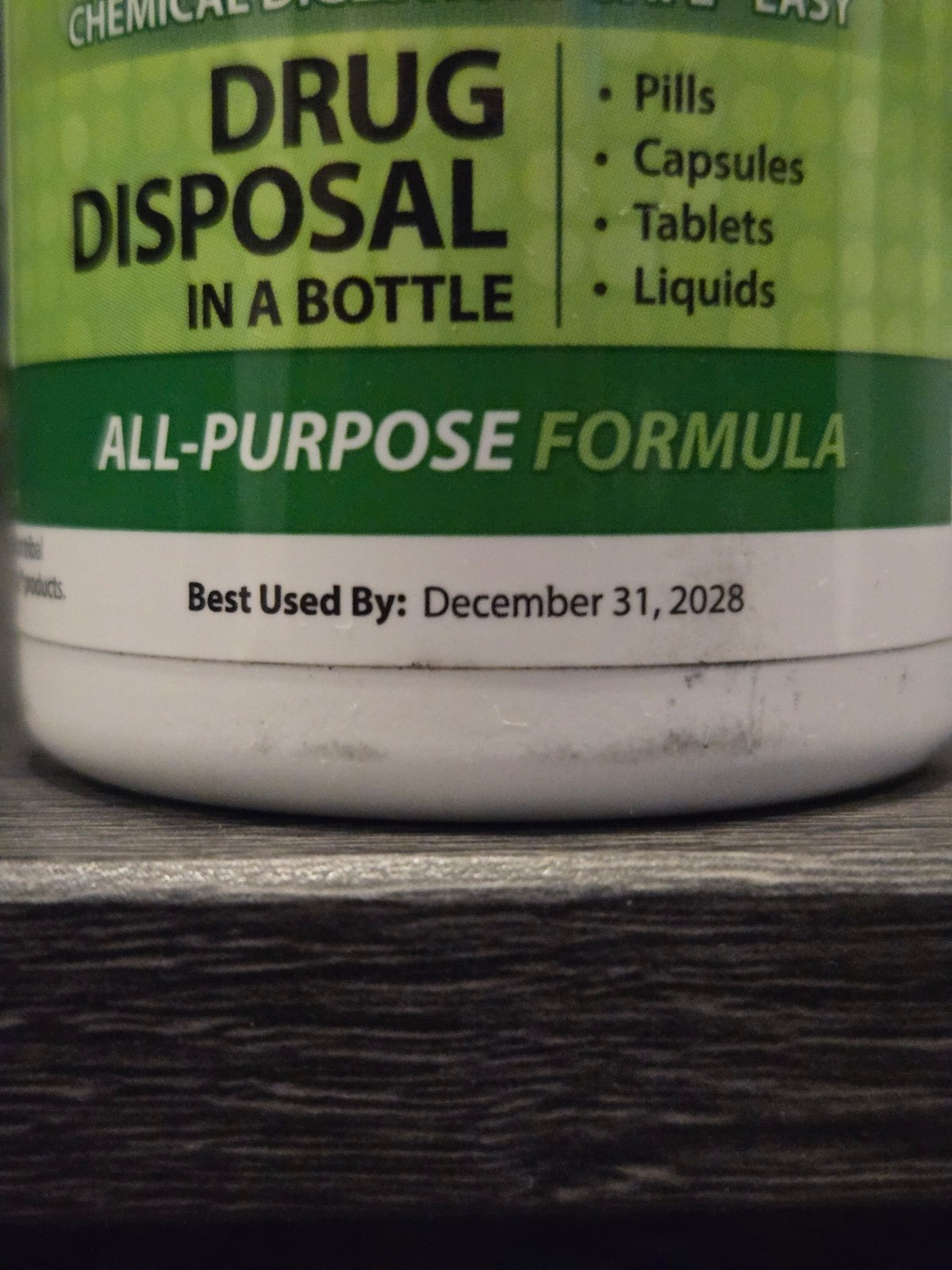 Rx Destroyer Drug Disposal Bottle Pharmaceutical Disposal New Dirty Exterior