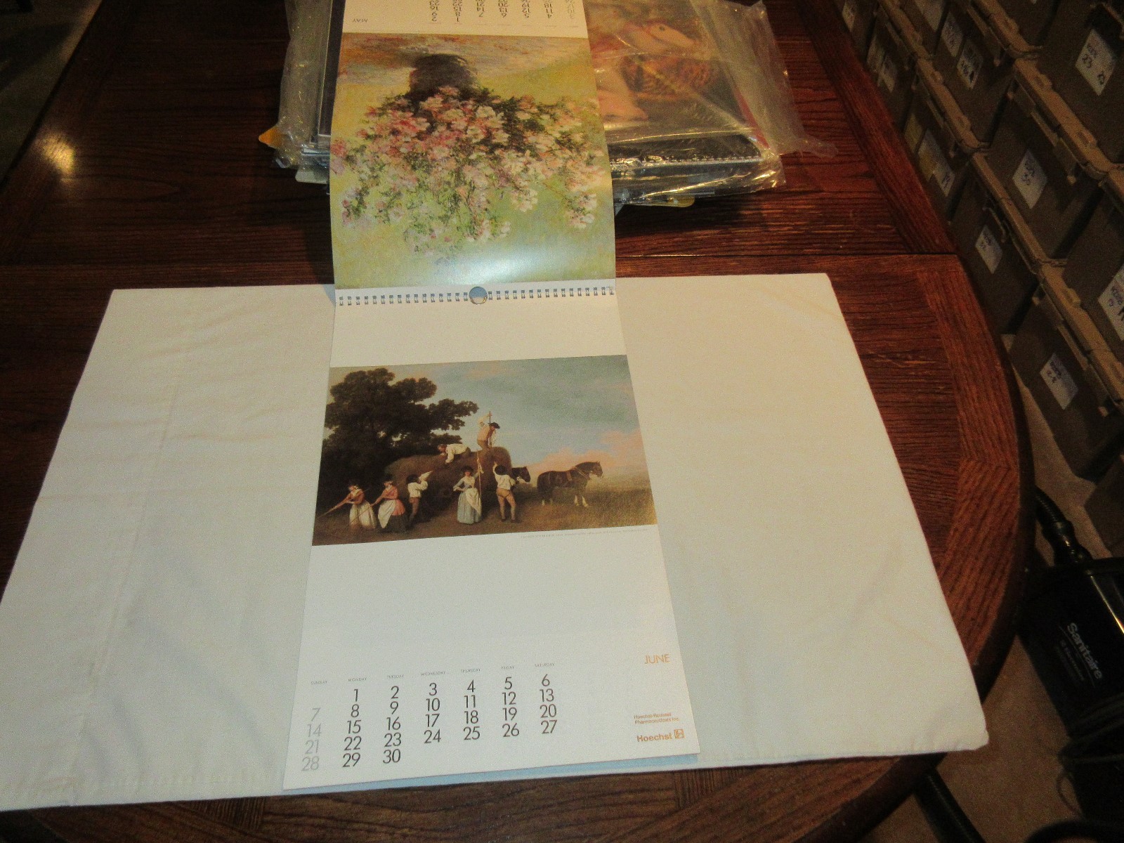 Rx , Pharmacy , Calendar , Hoechst-Roussel Pharmaceuticals Inc.,1992 , Vintage