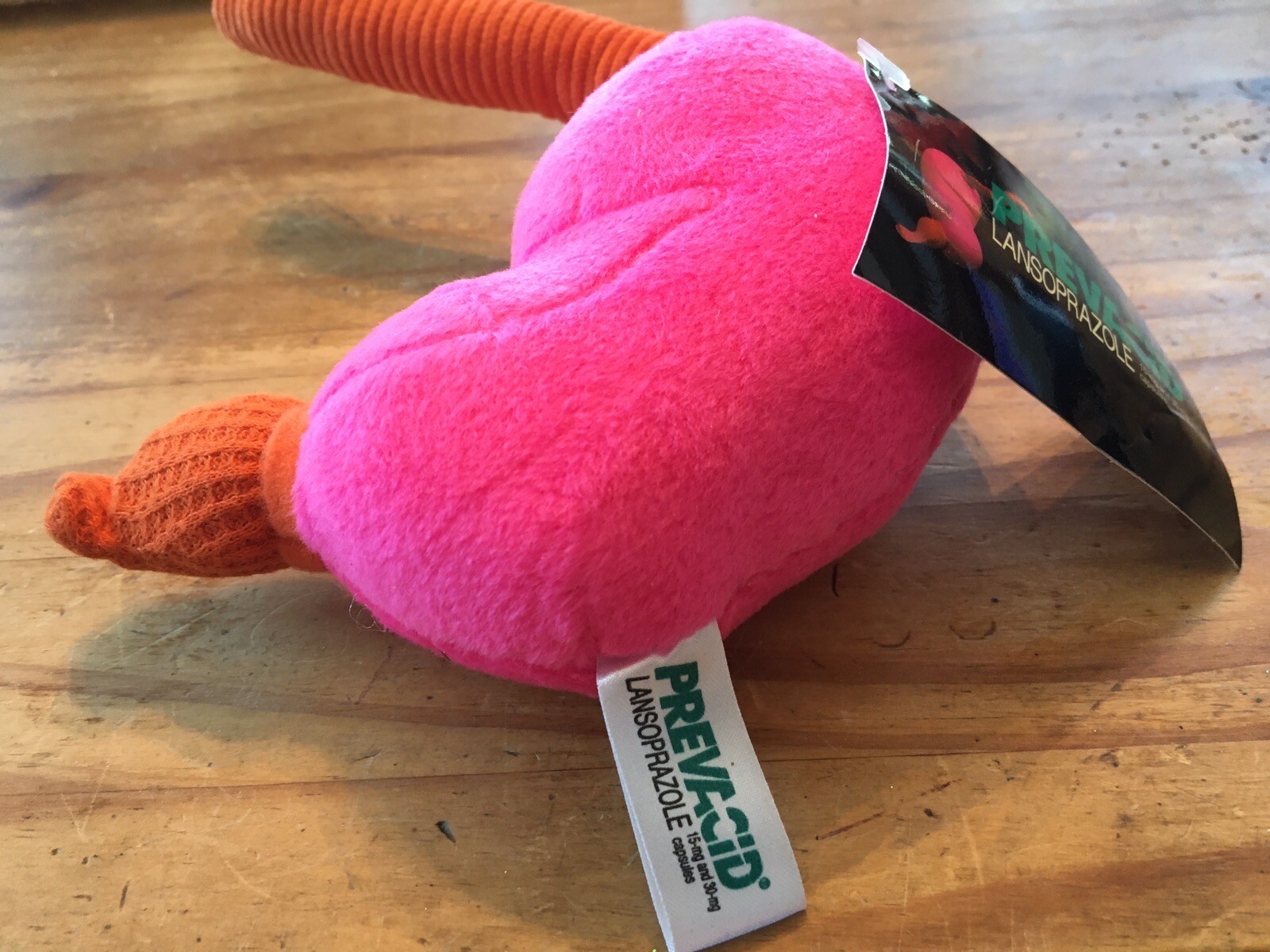 1990s PREVACID PLUSH STOMACH BEANIE ADVERTISING PROMO DRUG REP SWAG