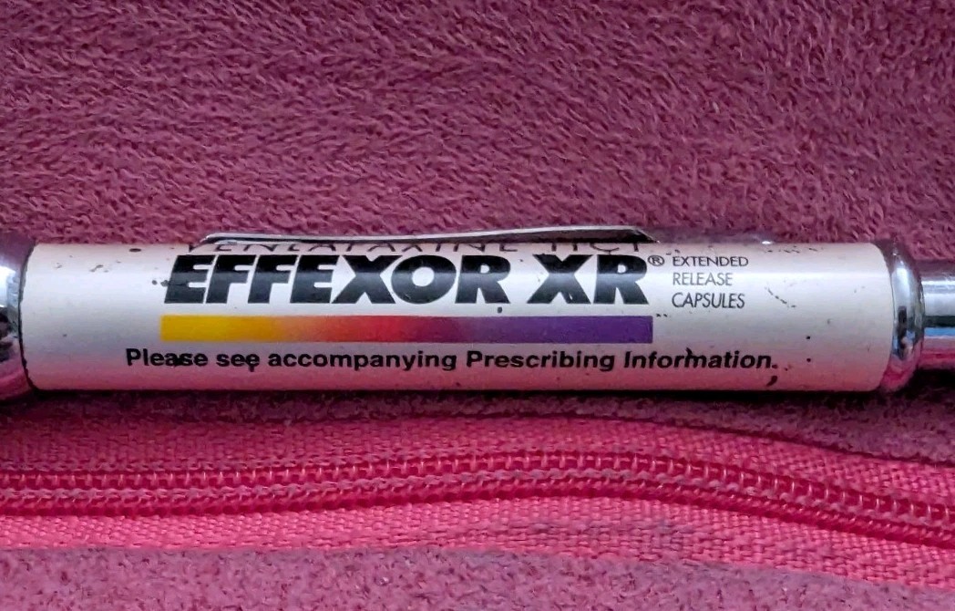 Effexor XR Extended Release Capsules Metal Pharmaceutical Writing Pen – Works!