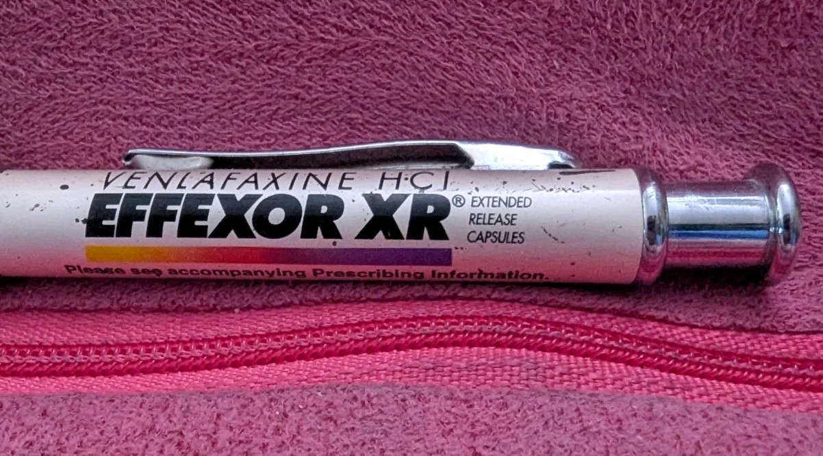 Effexor XR Extended Release Capsules Metal Pharmaceutical Writing Pen – Works!