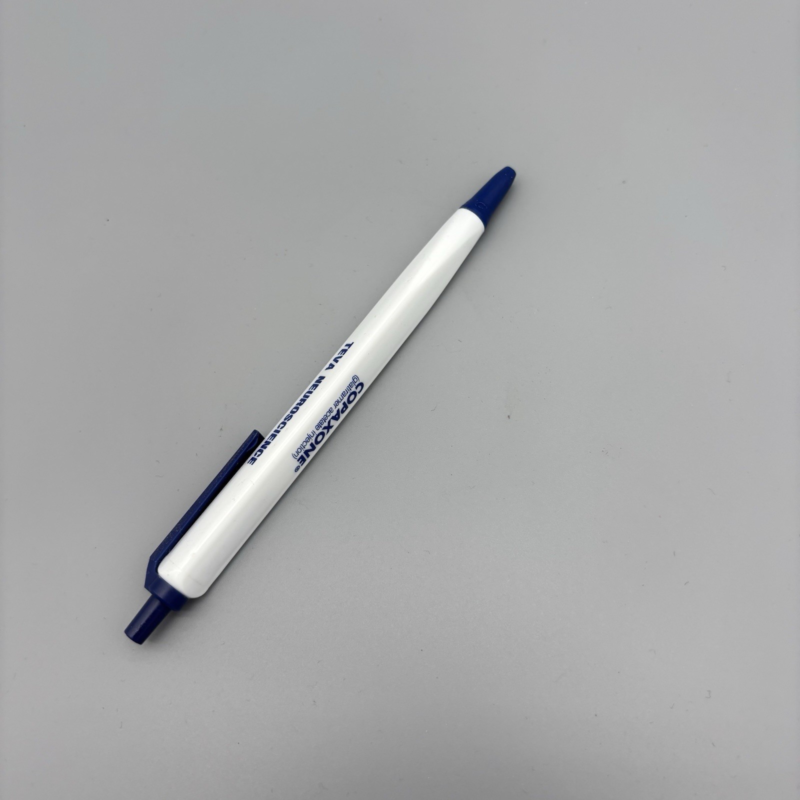 Teva Neuroscience Copaxone 3 Sided Blue White Pen Pharmaceutical Advertising