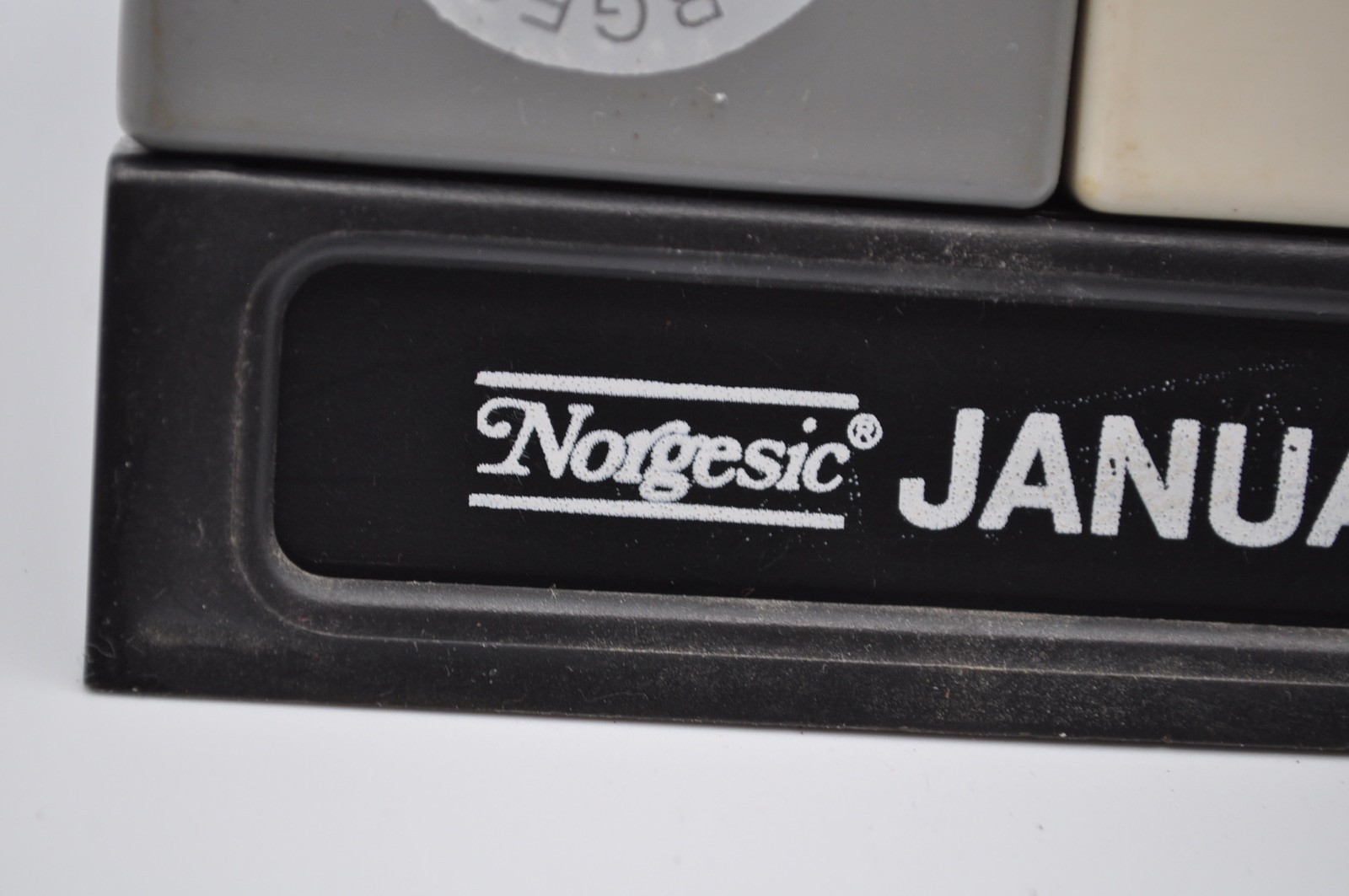 Vintage Norgesic Pharmacutical Perpetual Calendar by Ole Jorgensen Denmark
