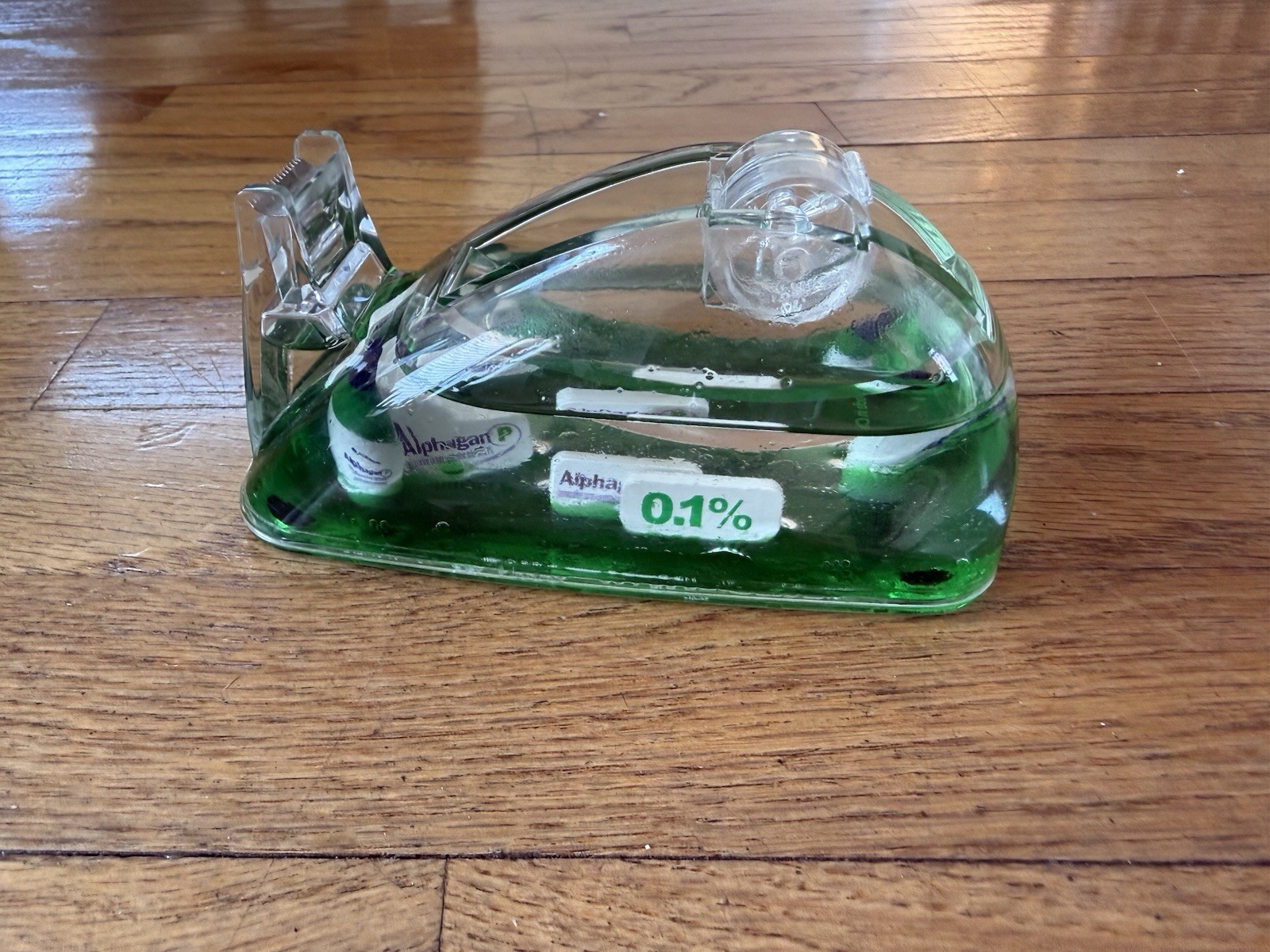Alphagan Floaty Bottle Liquid Tape Dispenser Drug Rep Pharmaceutical Promo