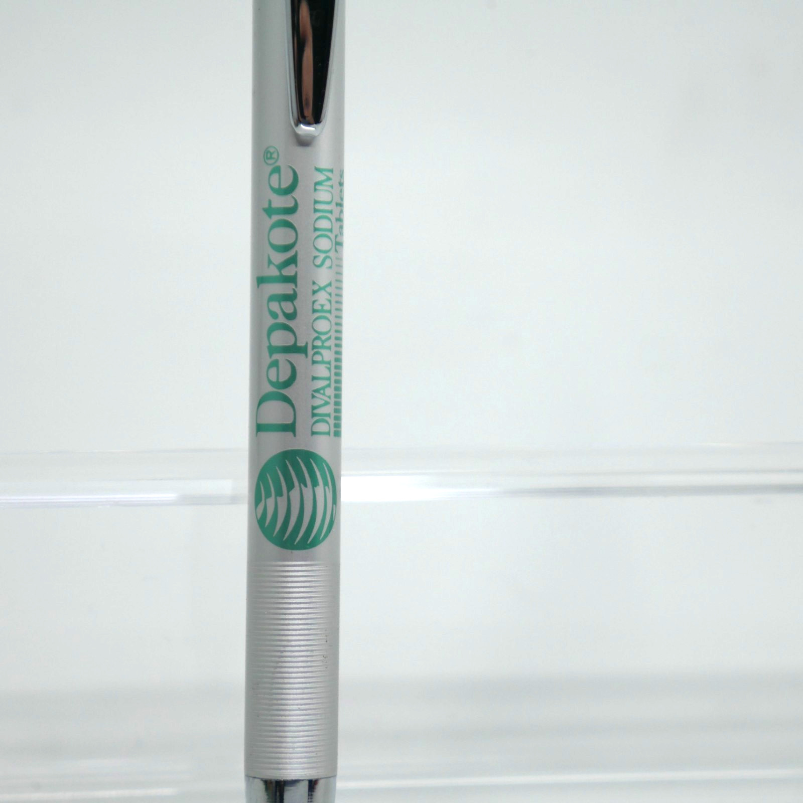 Vintage Depakote Drug Rep Pharmaceutical Advertising Pen metal bipolar silver