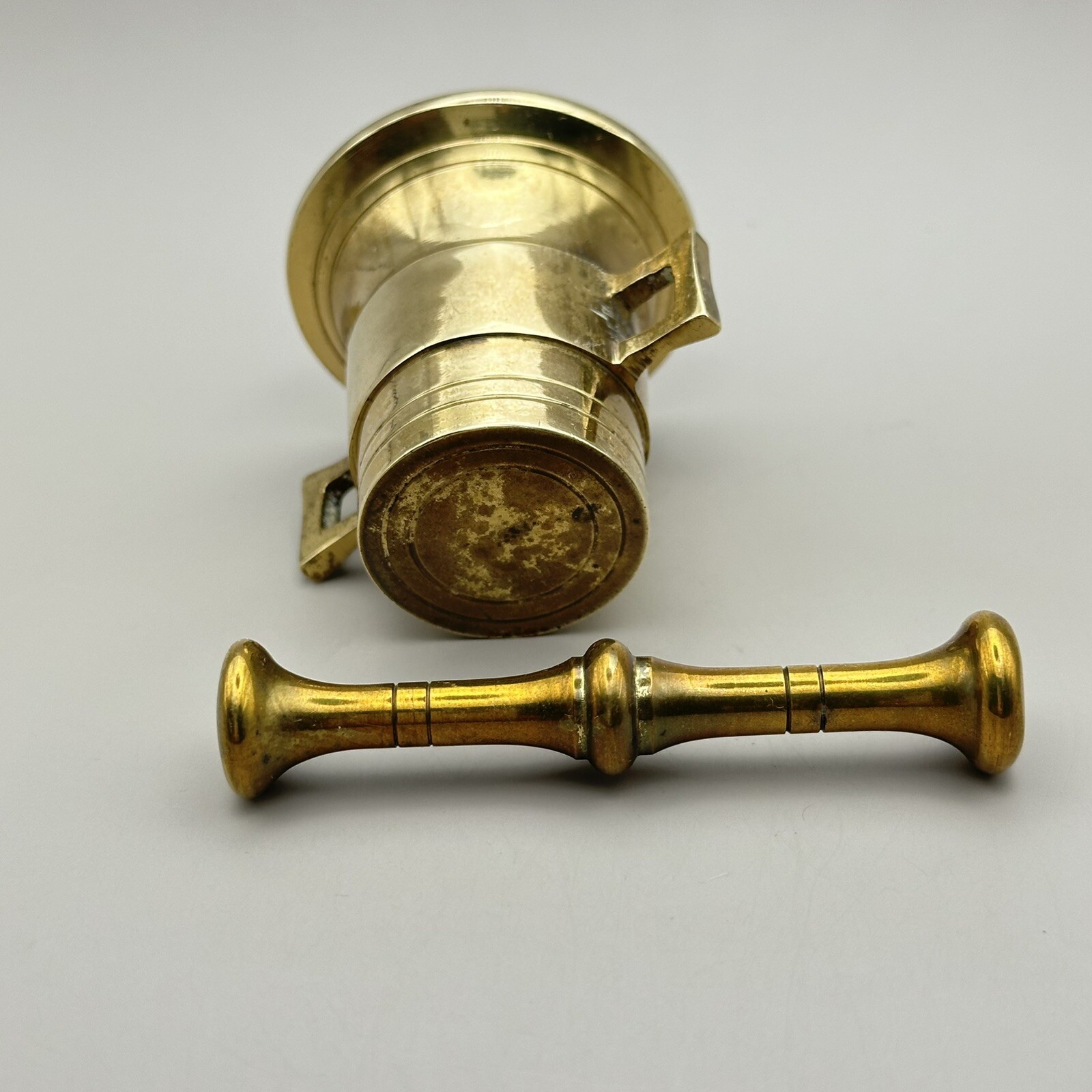 Apothecary Mortar & Pestal Herbs Spices Pharmacy Medical Sadie Morse Gould Brass