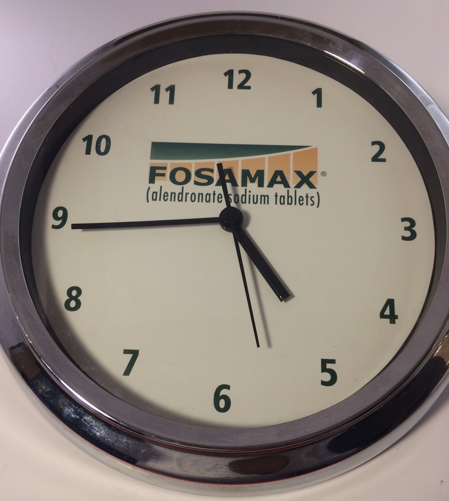 Fosamax Pharma Drug Rep Wall Clock Giveaway – Doctor Nurse NICE WORKING RARE