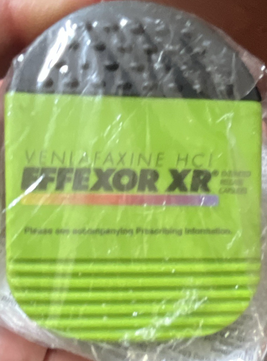 Effexor XR Drug Rep Pharma Promotional Clips Lot of 4 Green Black