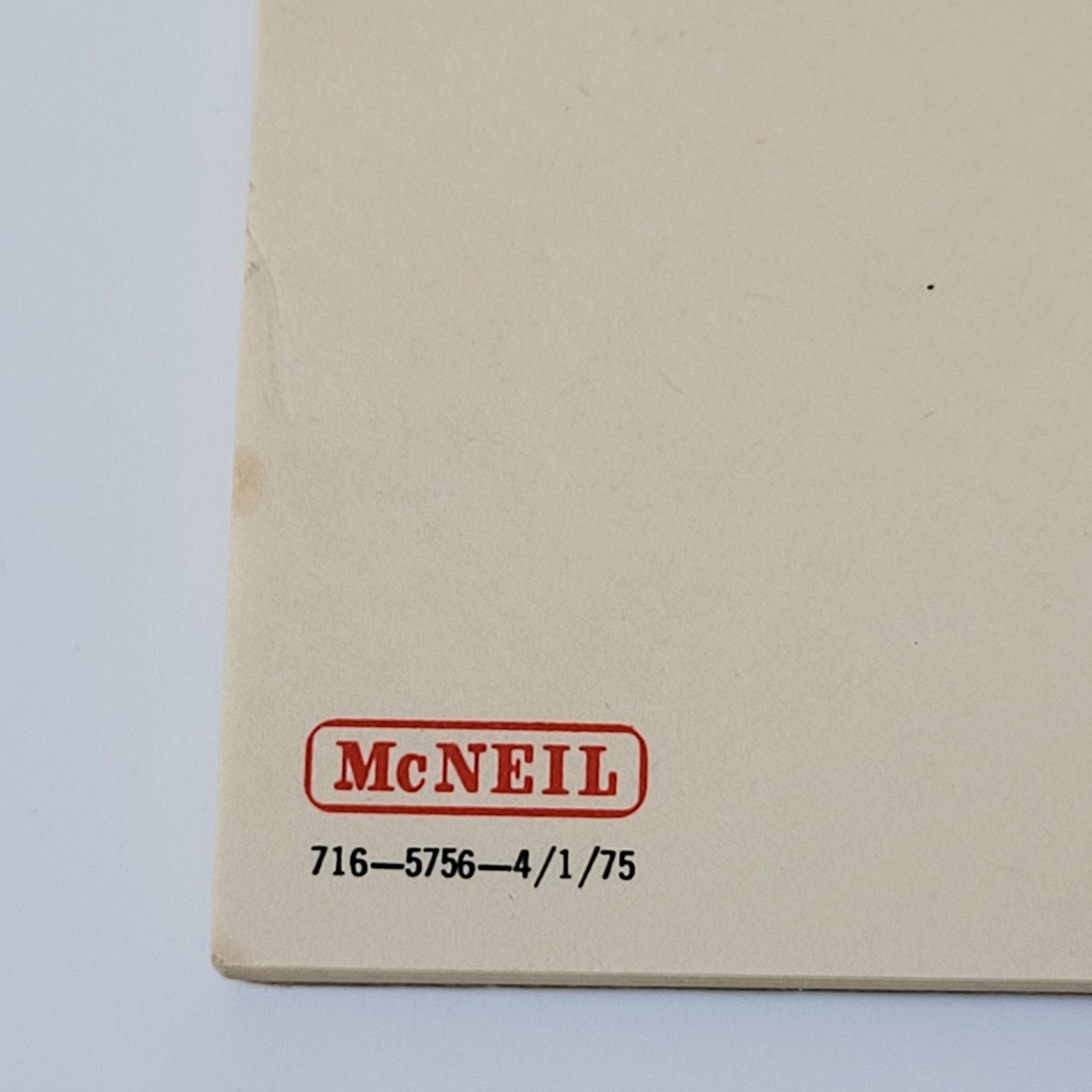 Vintage Drug Rep Tylenol Extra Strength Capsules Paper Notepad Old McNeil Logo