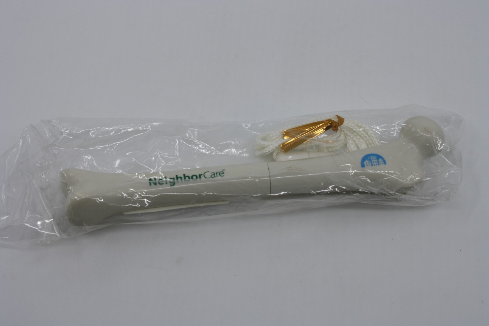 Bone Shape Pen NIP Neighbor Care Pharmaceutical Drug Rep Neck String Spec Sample